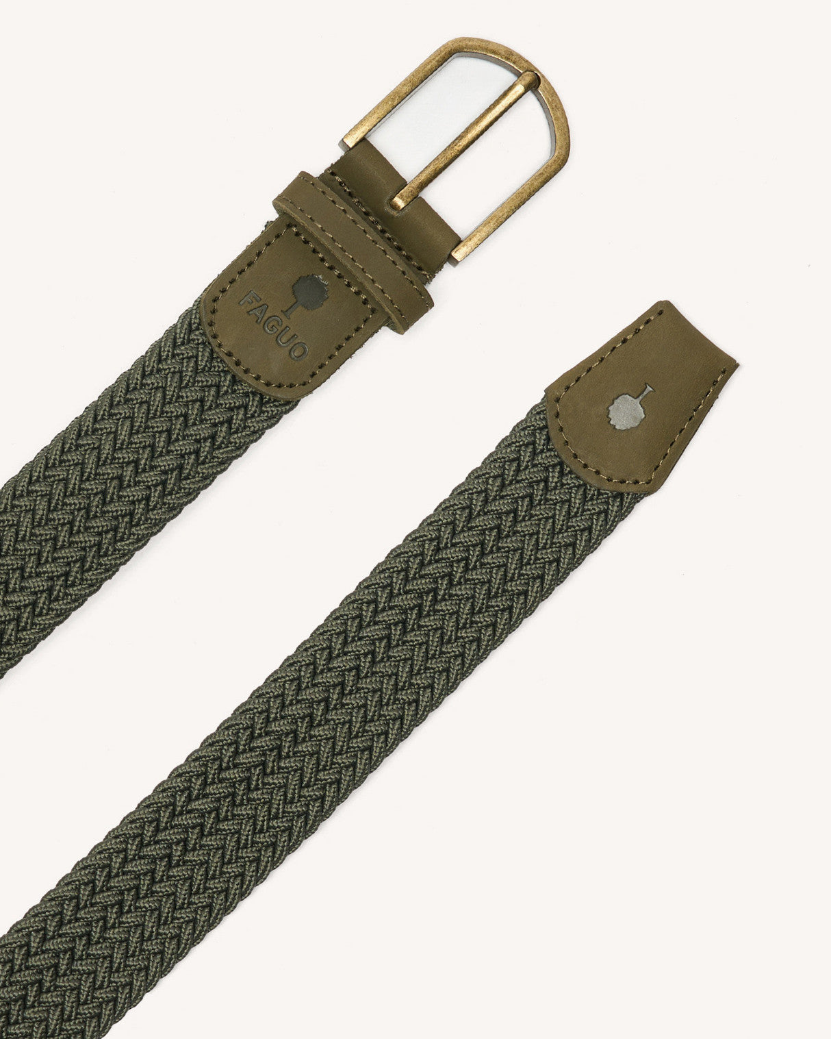 Braided belt Belt Chaine et trame Dark olive
