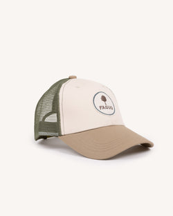 Truckerpet geweven lichtbeige/bladgroen
_variant