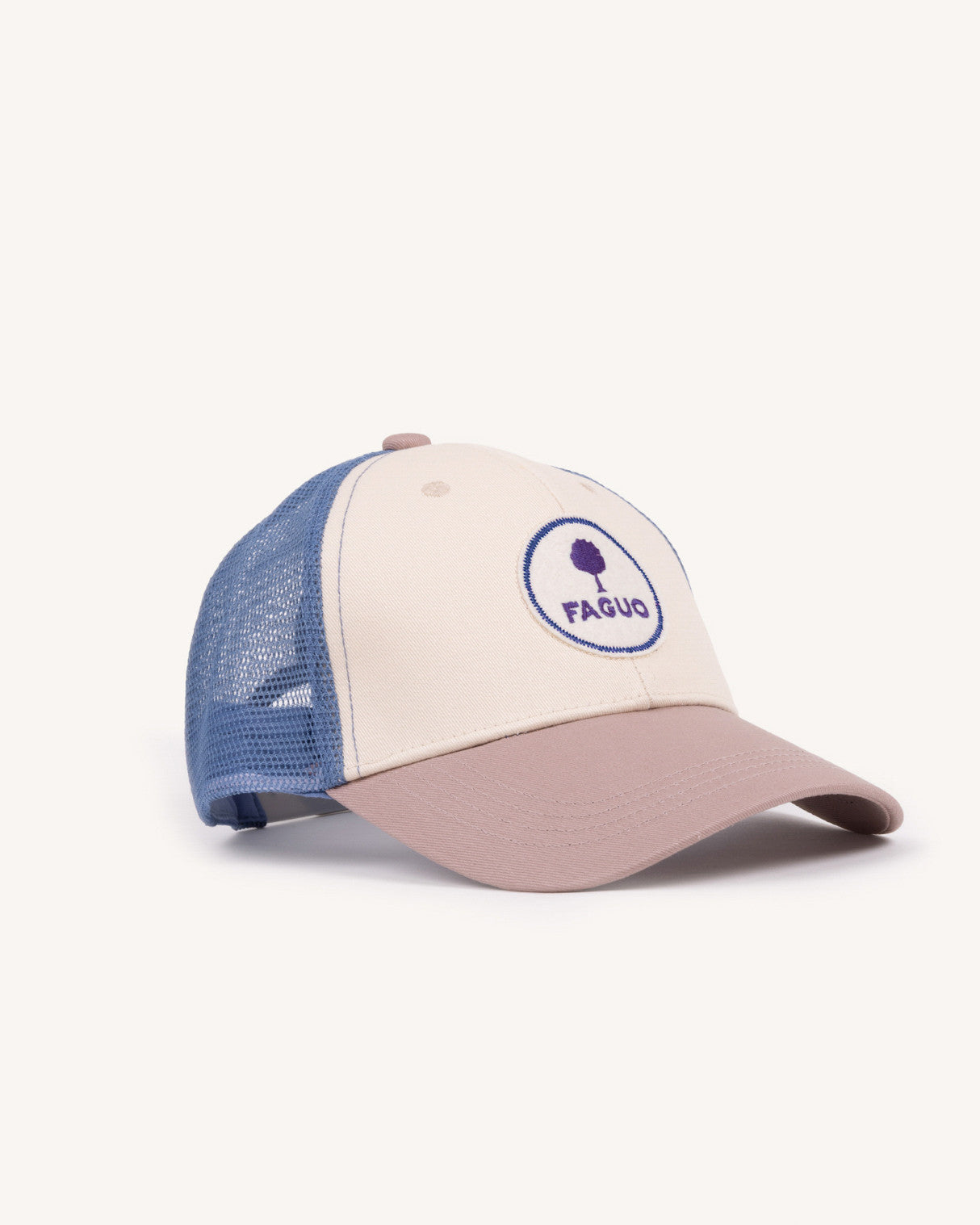 Casquette Trucker cap Chaine et trame Ecru/purple
_variant