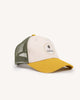 Casquette Trucker cap Chaine et trame Kaki/yellow
_variant