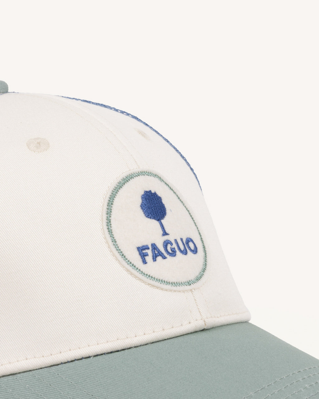 Casquette Trucker cap Chaine et trame Lichen/blue
