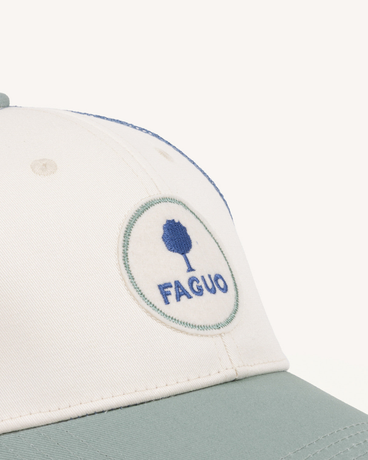 Casquette Trucker cap Chaine et trame Lichen/blue
