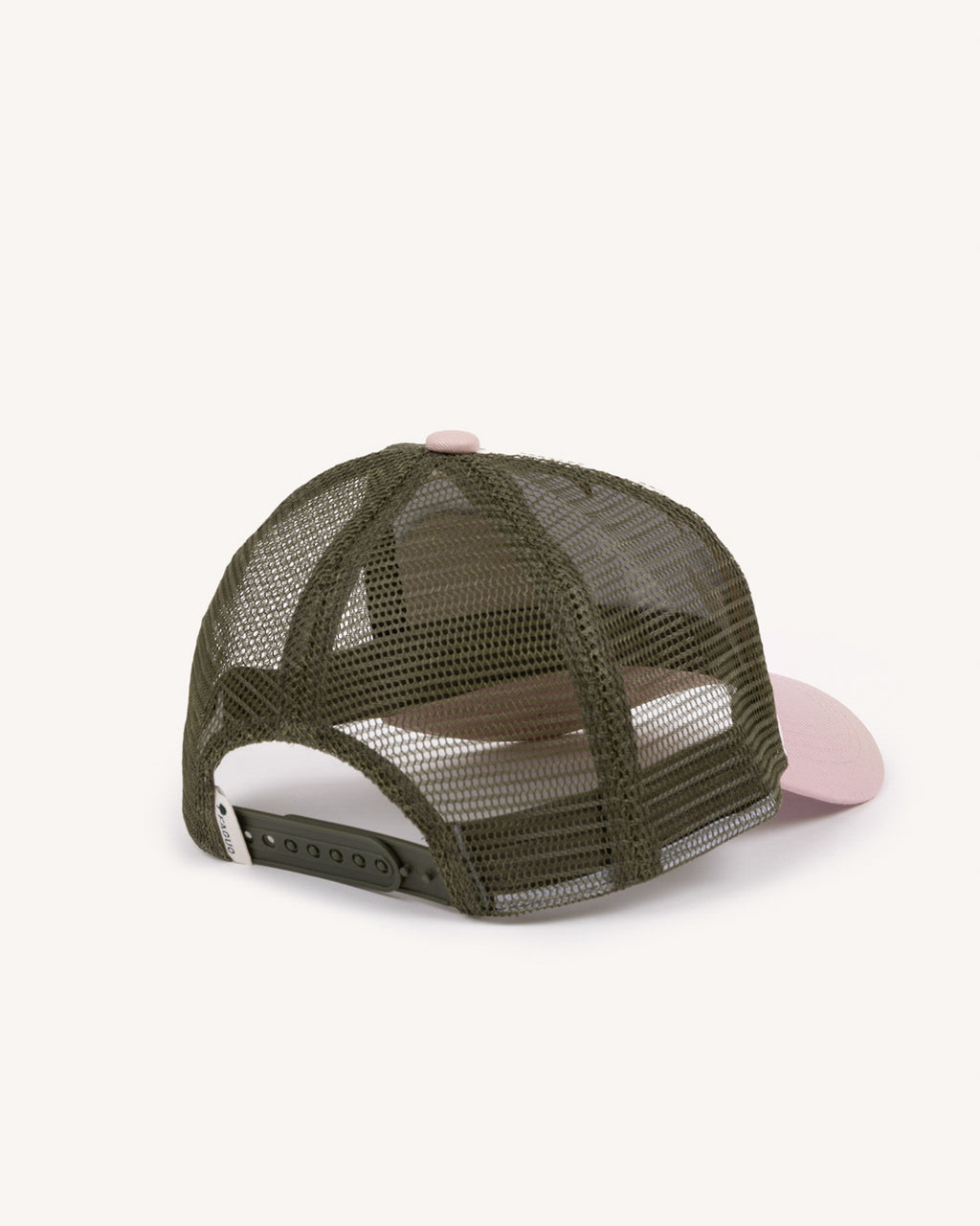 Casquette Trucker cap Chaine et trame Light pink/kaki
