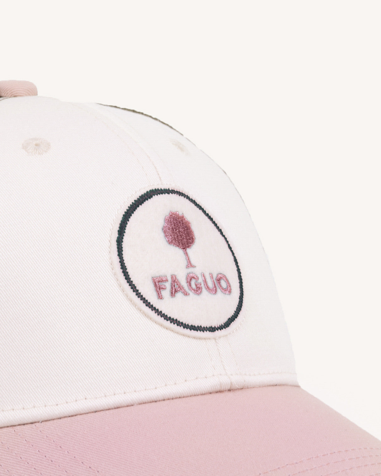 Casquette Trucker cap Chaine et trame Light pink/kaki
