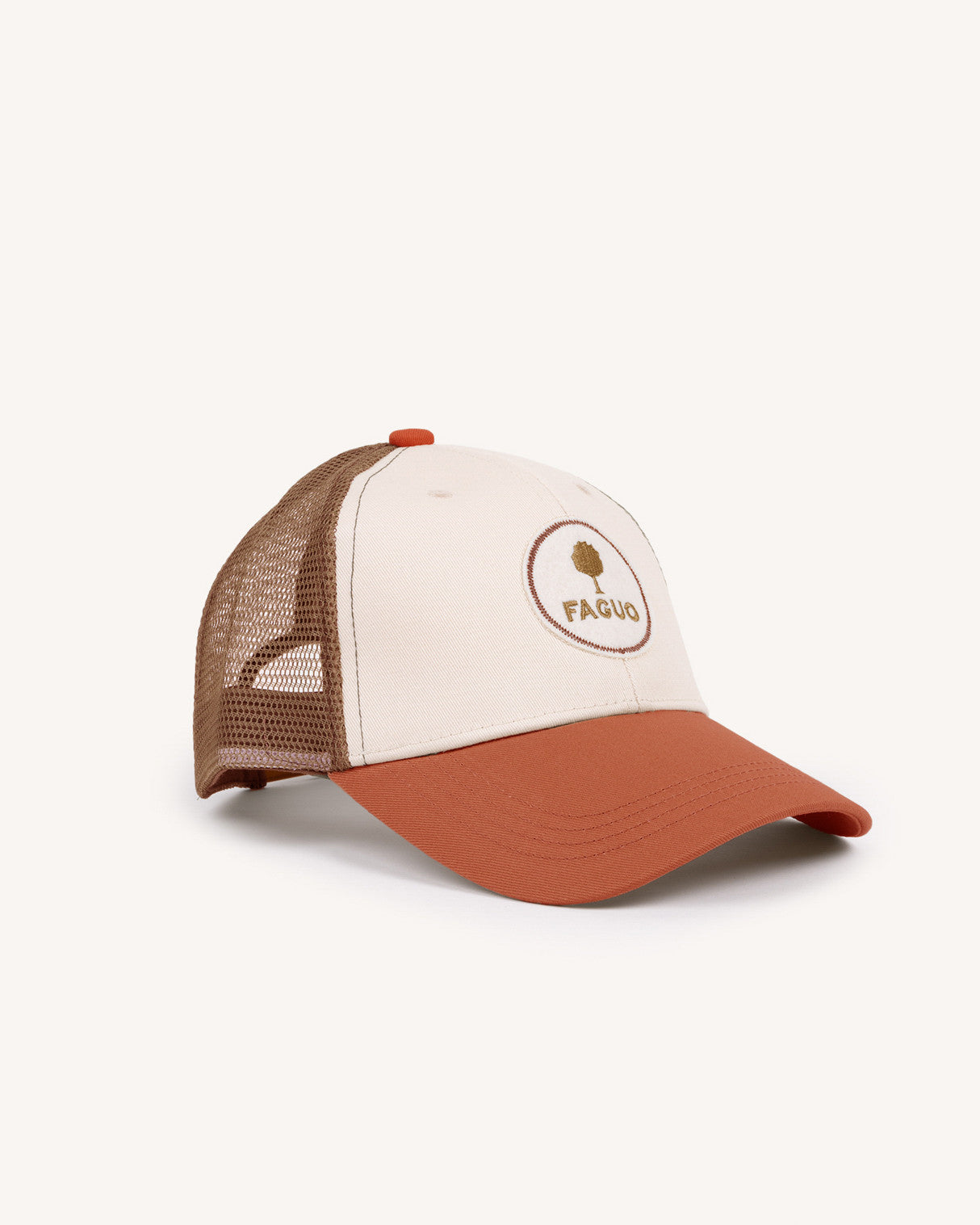 Casquette Trucker cap Chaine et trame Terracotta/camel
_variant