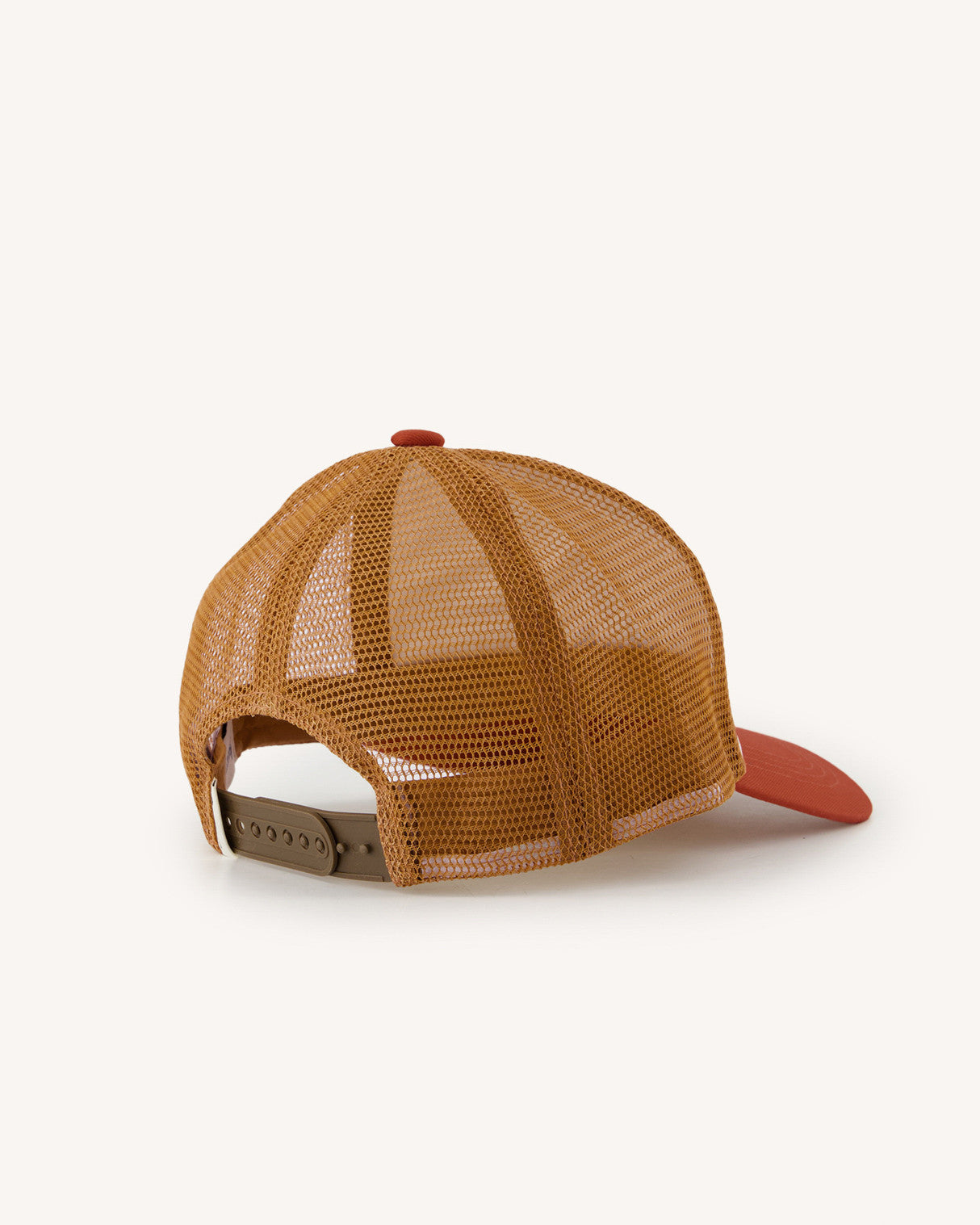 Casquette Trucker cap Chaine et trame Terracotta/camel
