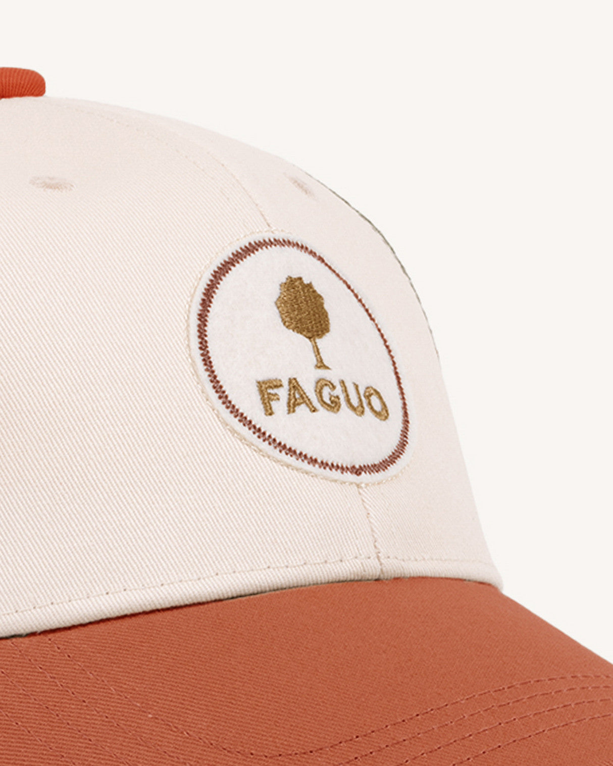 Casquette Trucker cap Chaine et trame Terracotta/camel
