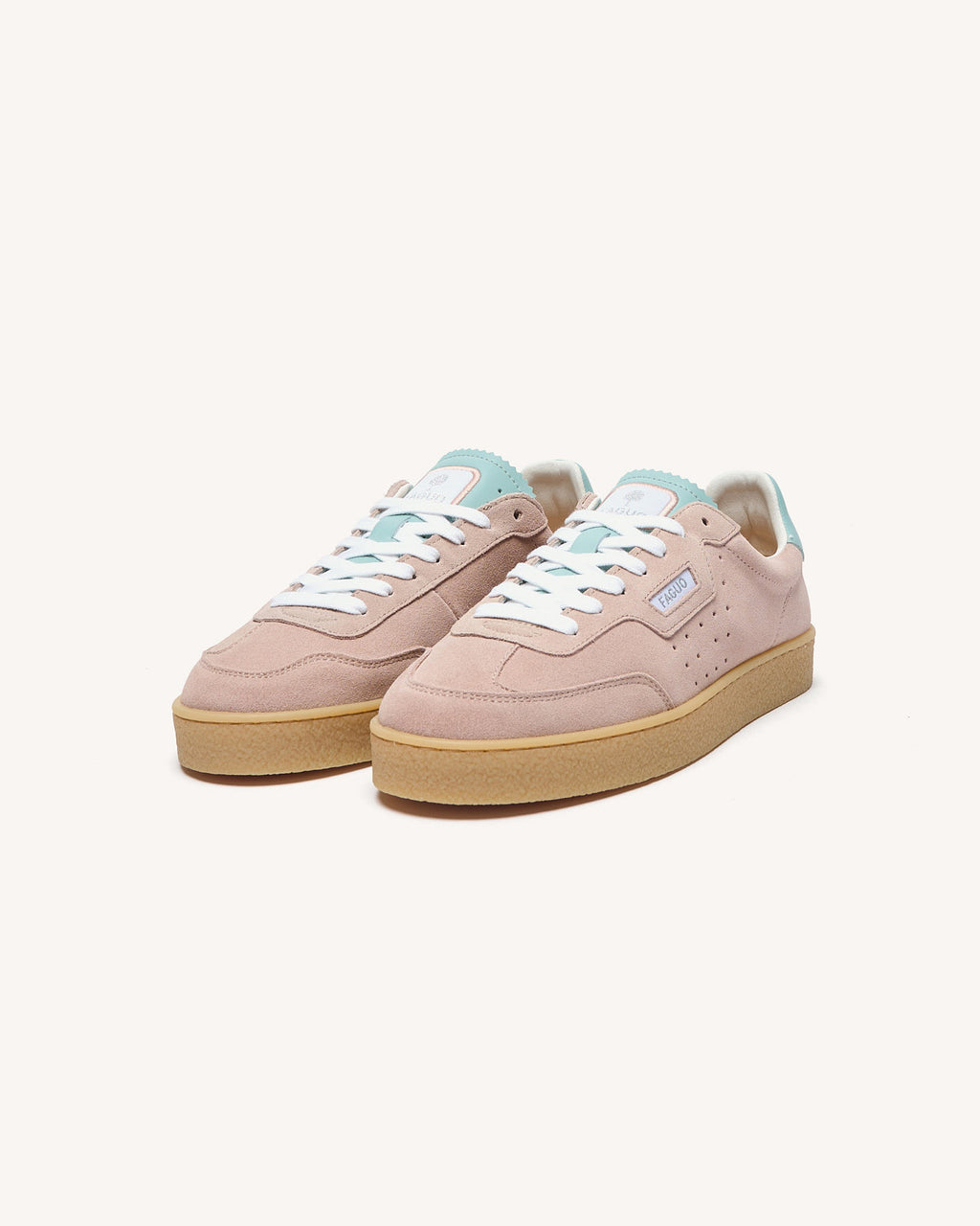 Baskets basses Lumbo Suede Lilac/navy