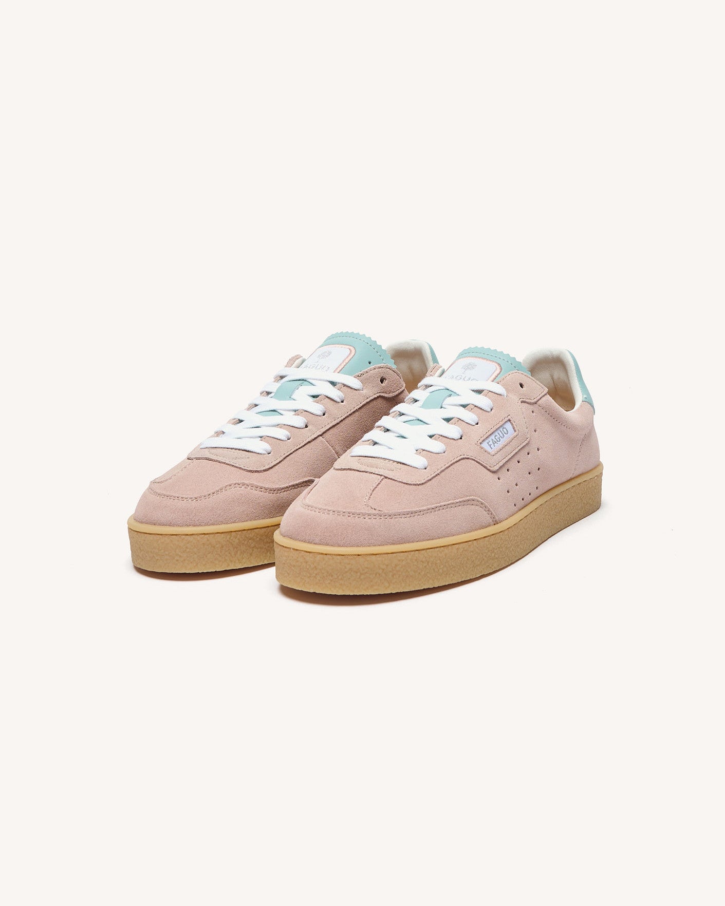 Baskets basses Lumbo Suede Lilac/navy