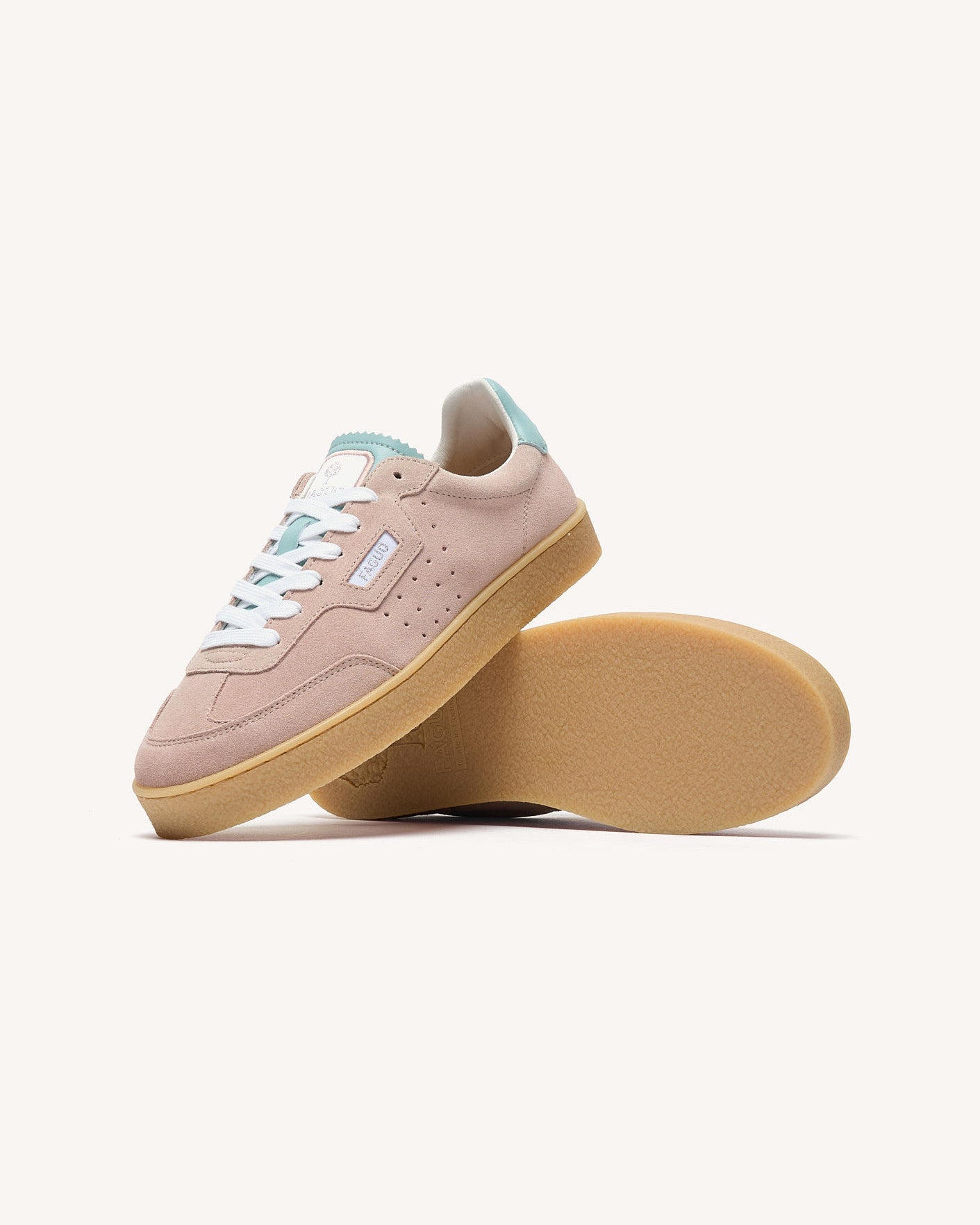 Baskets basses Lumbo Suede Lilac/navy
