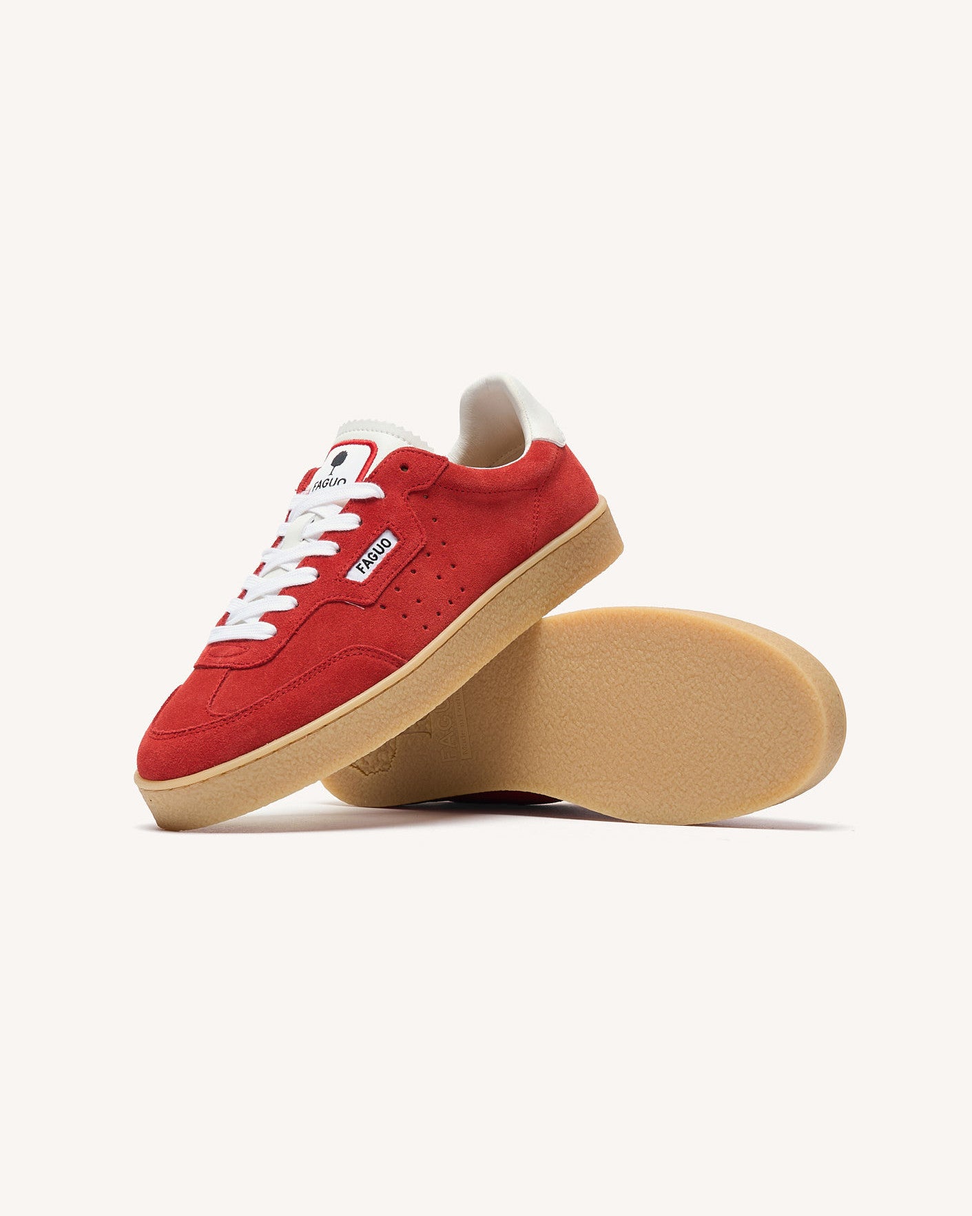 Low-top trainers Lumbo Suede Red