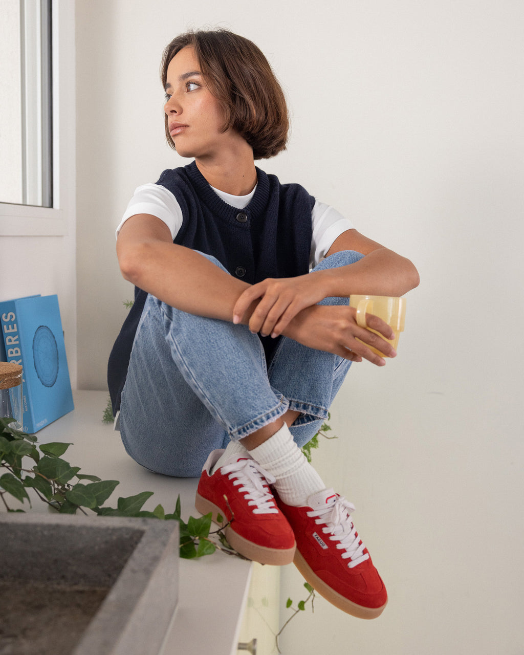 Low-top trainers Lumbo Suede Red