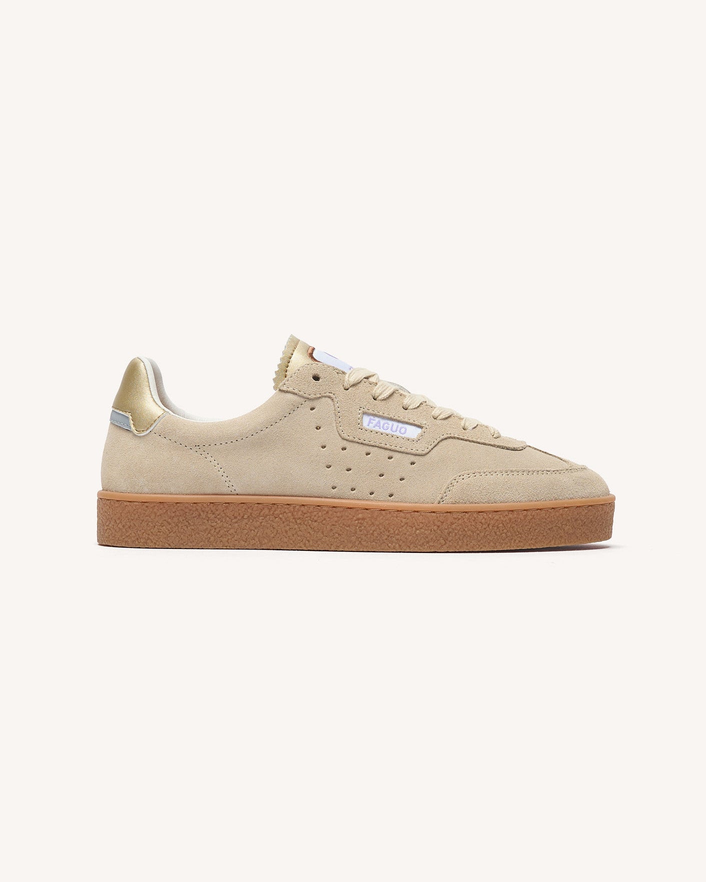 Baskets basses Lumbo Suede Beige_variant