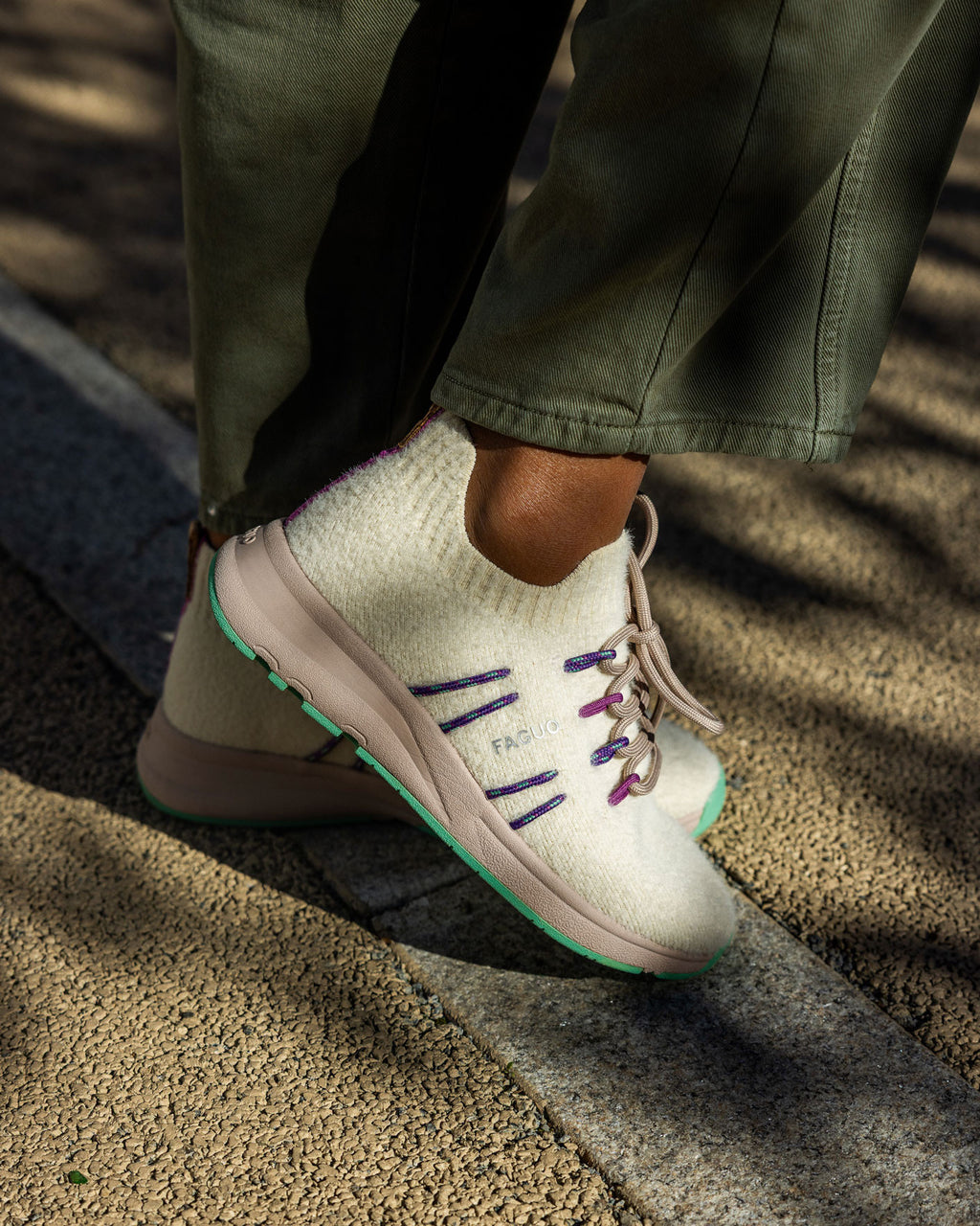 Running Heartwood Maille White/light green