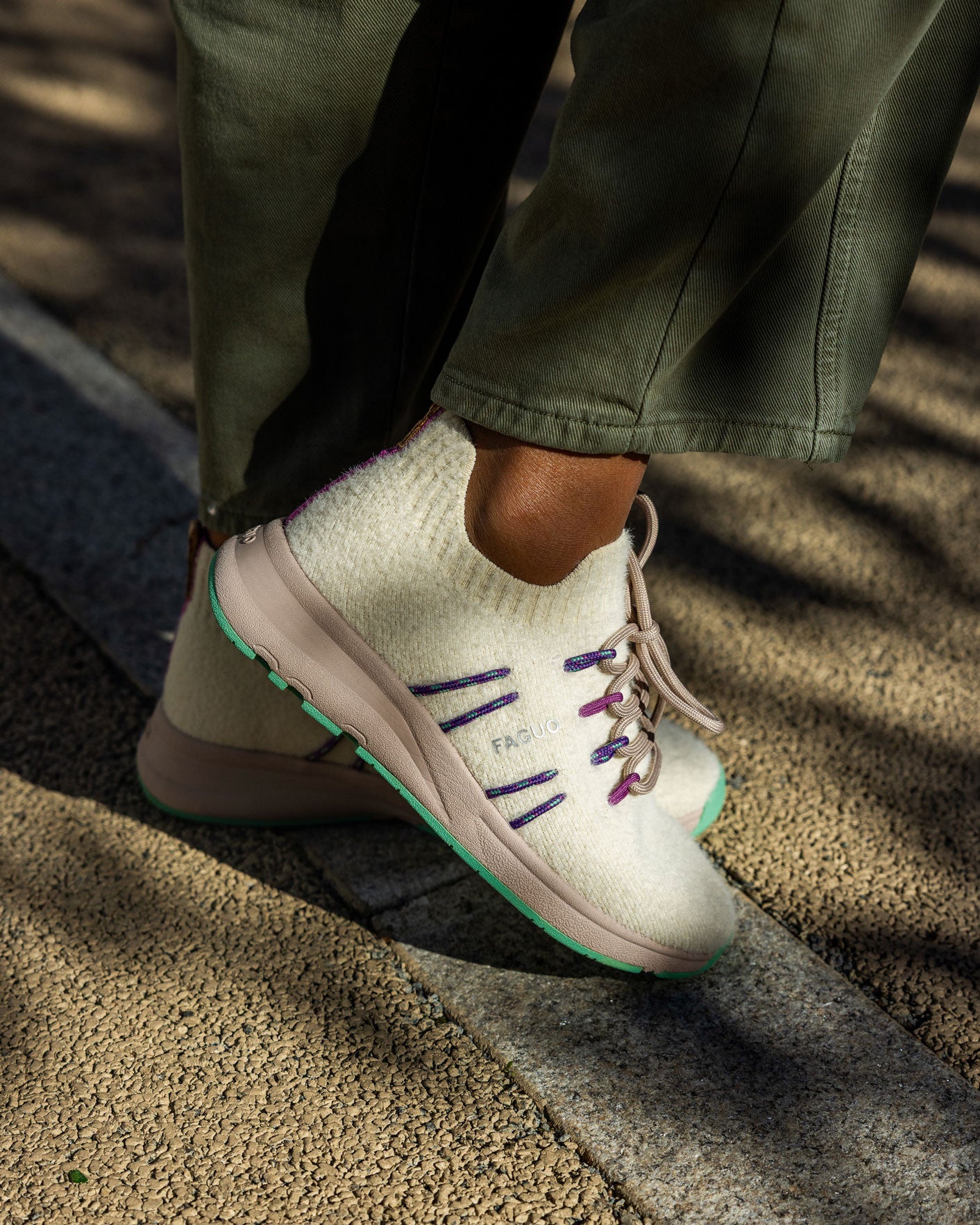 Running Heartwood Maille White/light green