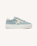 Niedrige Tennisschuhe Walnut Platform Stoff
