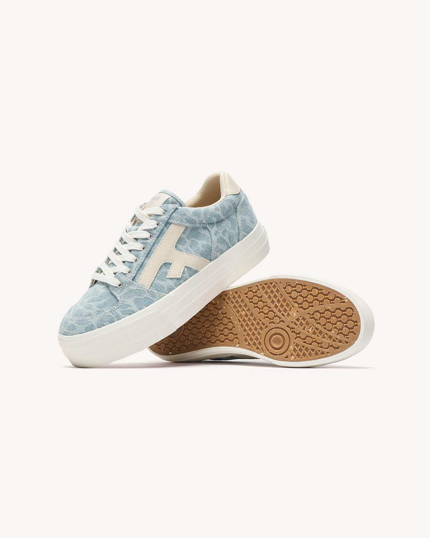 Tennis basses Walnut platform Tissu
