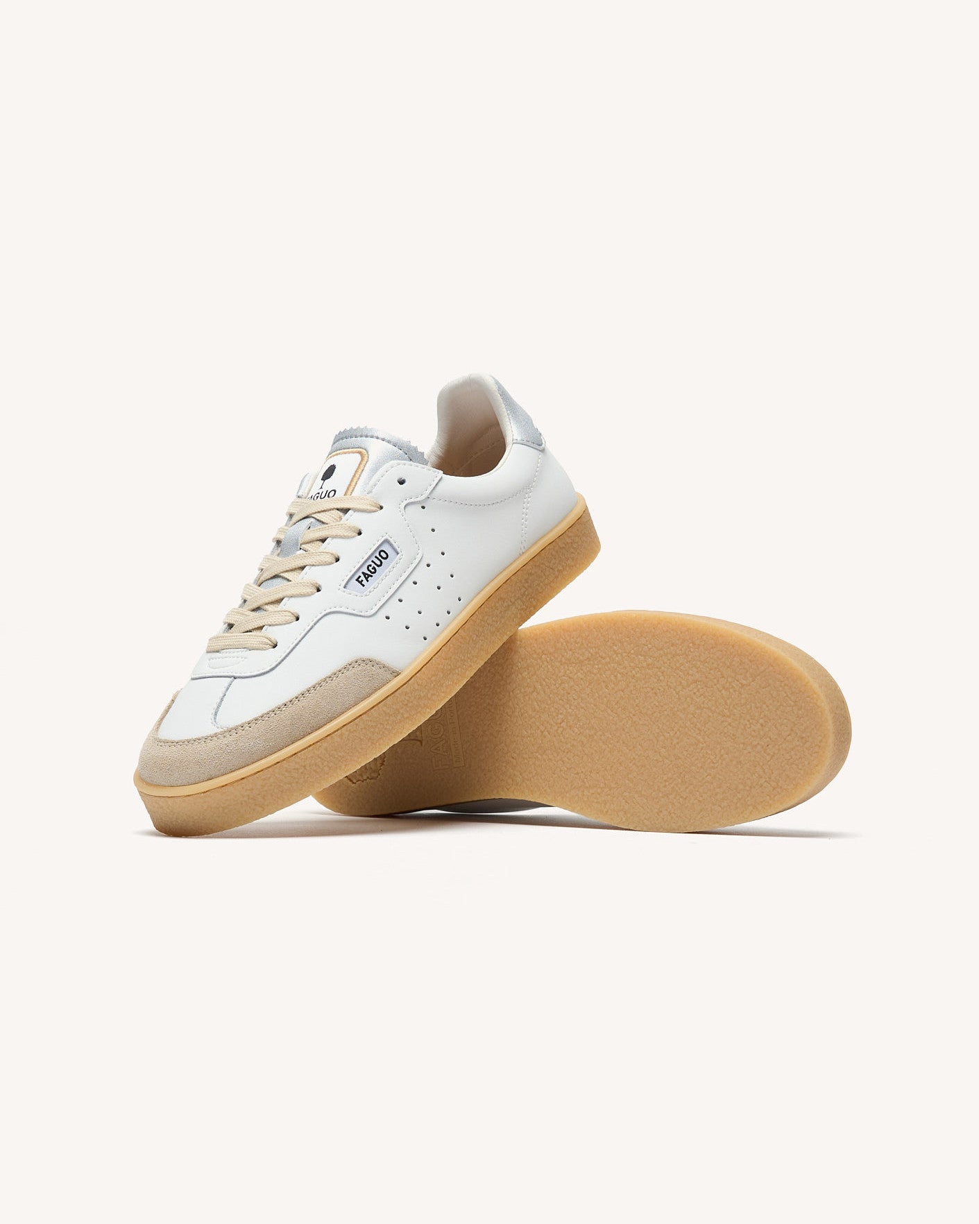 Low-top trainers Lumbo Suede leather White