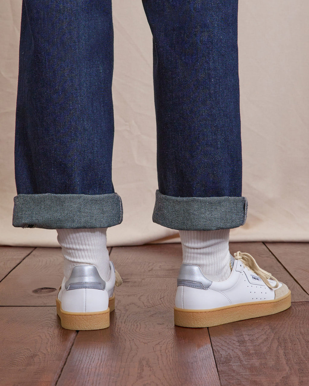Low-top trainers Lumbo Suede leather White