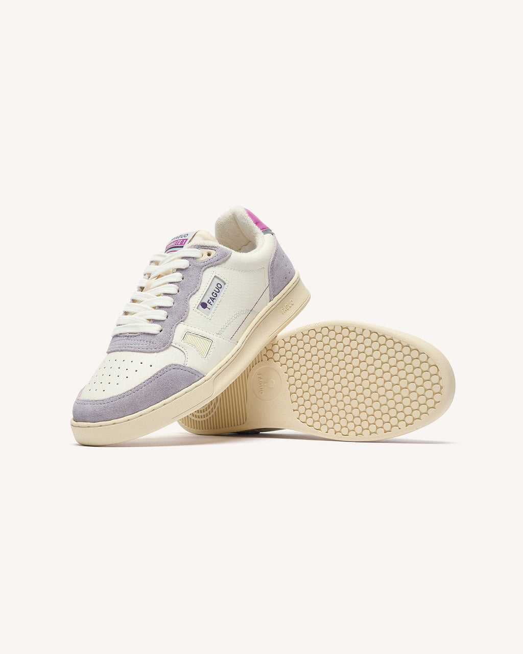 Baskets basses Commute 1 Cuir-suede White/dusty pink