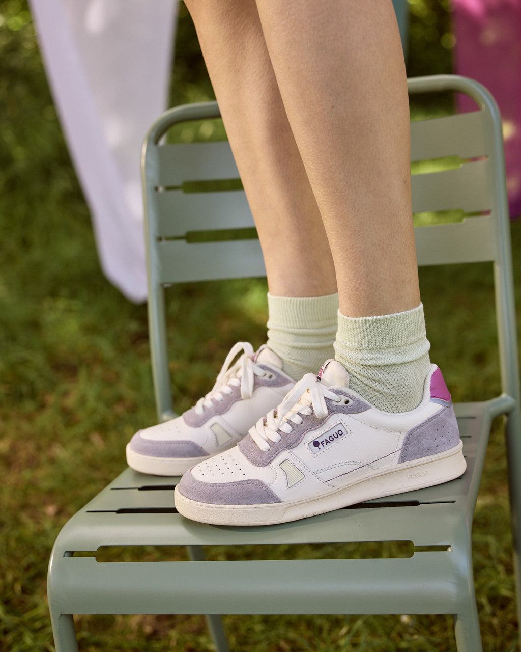 Baskets basses Commute 1 Cuir-suede White/dusty pink