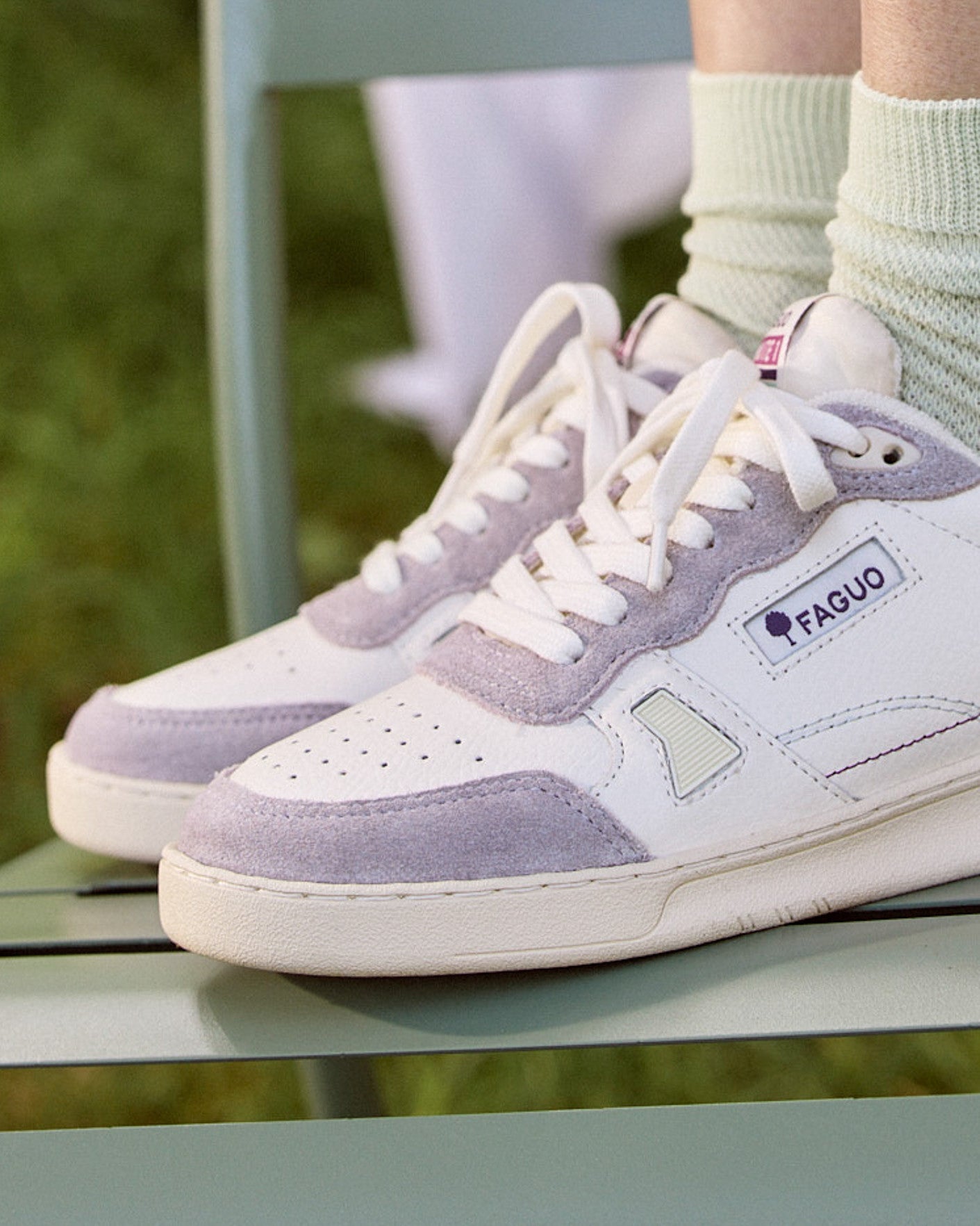 Baskets basses Commute 1 Cuir-suede White/dusty pink