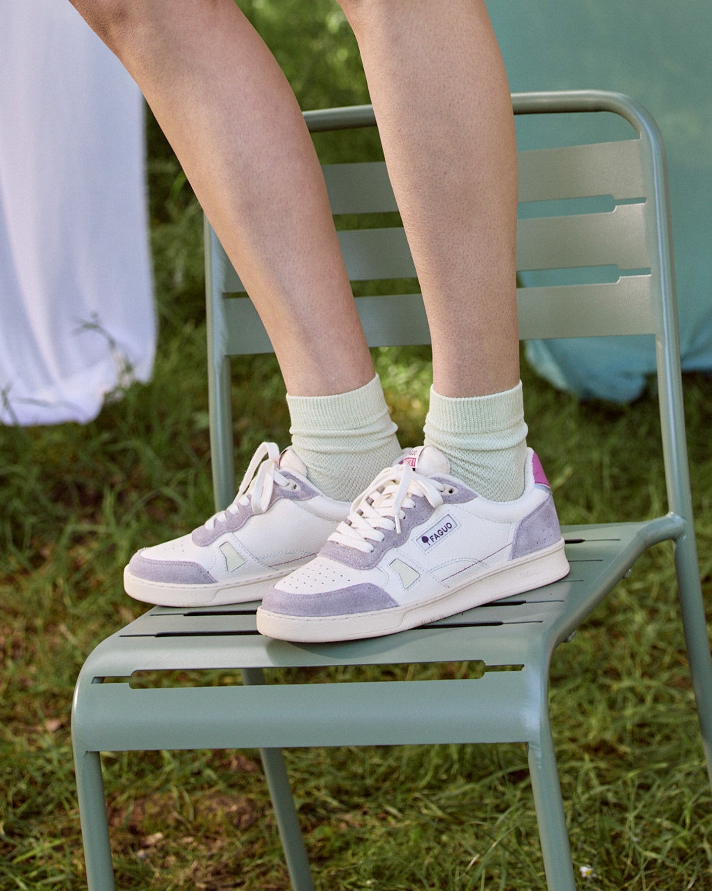 Baskets basses Commute 1 Cuir-suede White/dusty pink