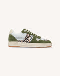 Baskets basses Ceiba Cuir-suede Kaki/leopard_variant
