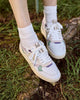 Low-top trainers Dahlia Leather-suede White/rose brown