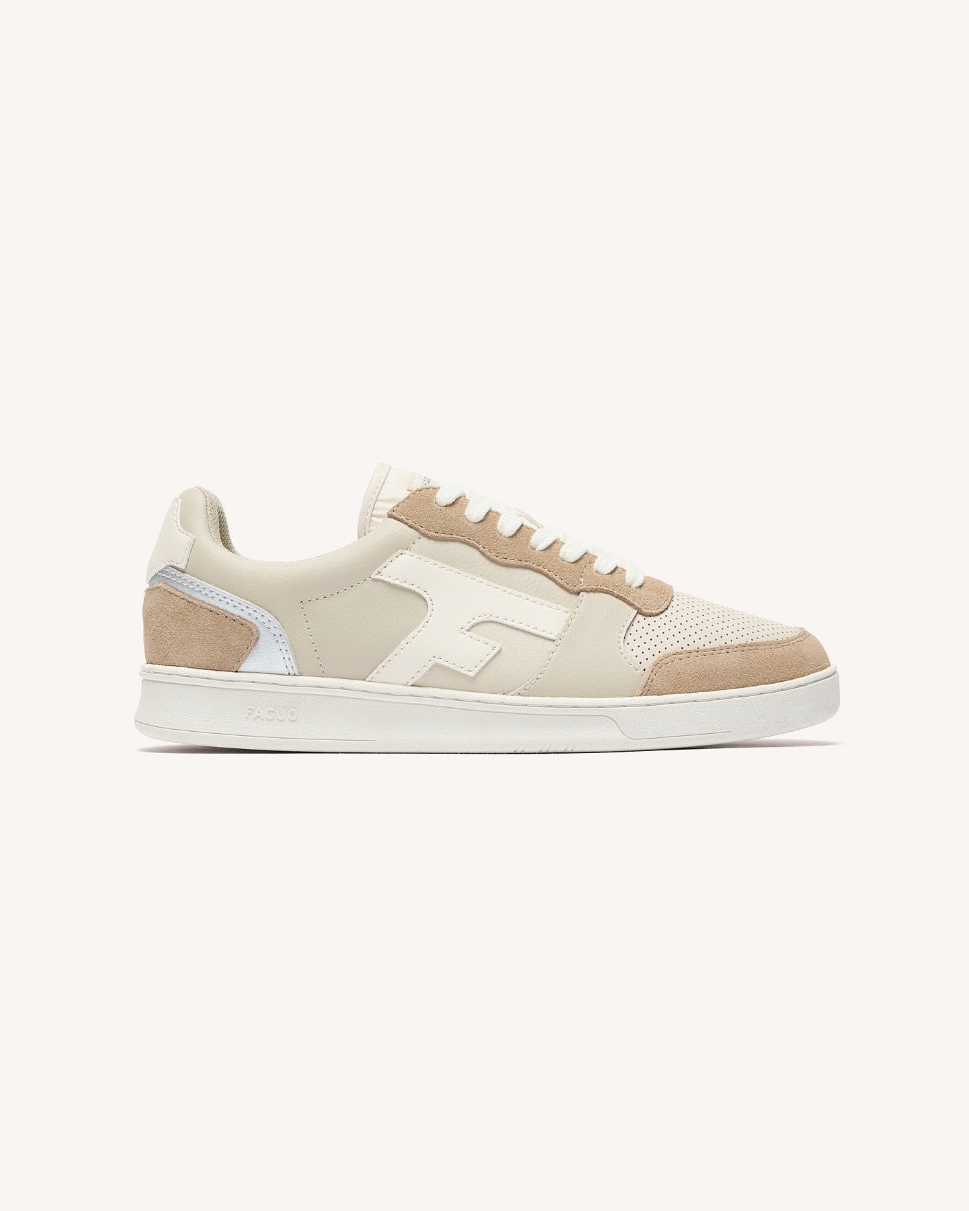 Baskets basses Hazel Cuir-suede Cream/silver_variant