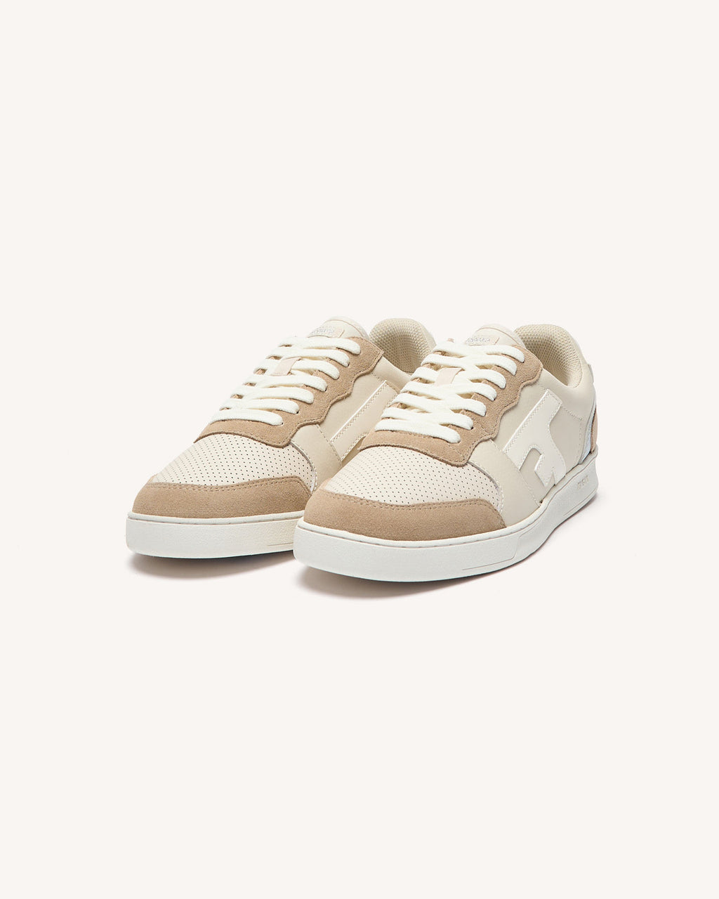 Baskets basses Hazel Cuir-suede Cream/silver