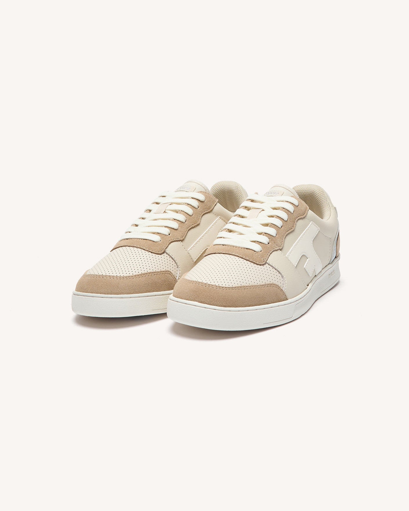 Baskets basses Hazel Cuir-suede Cream/silver