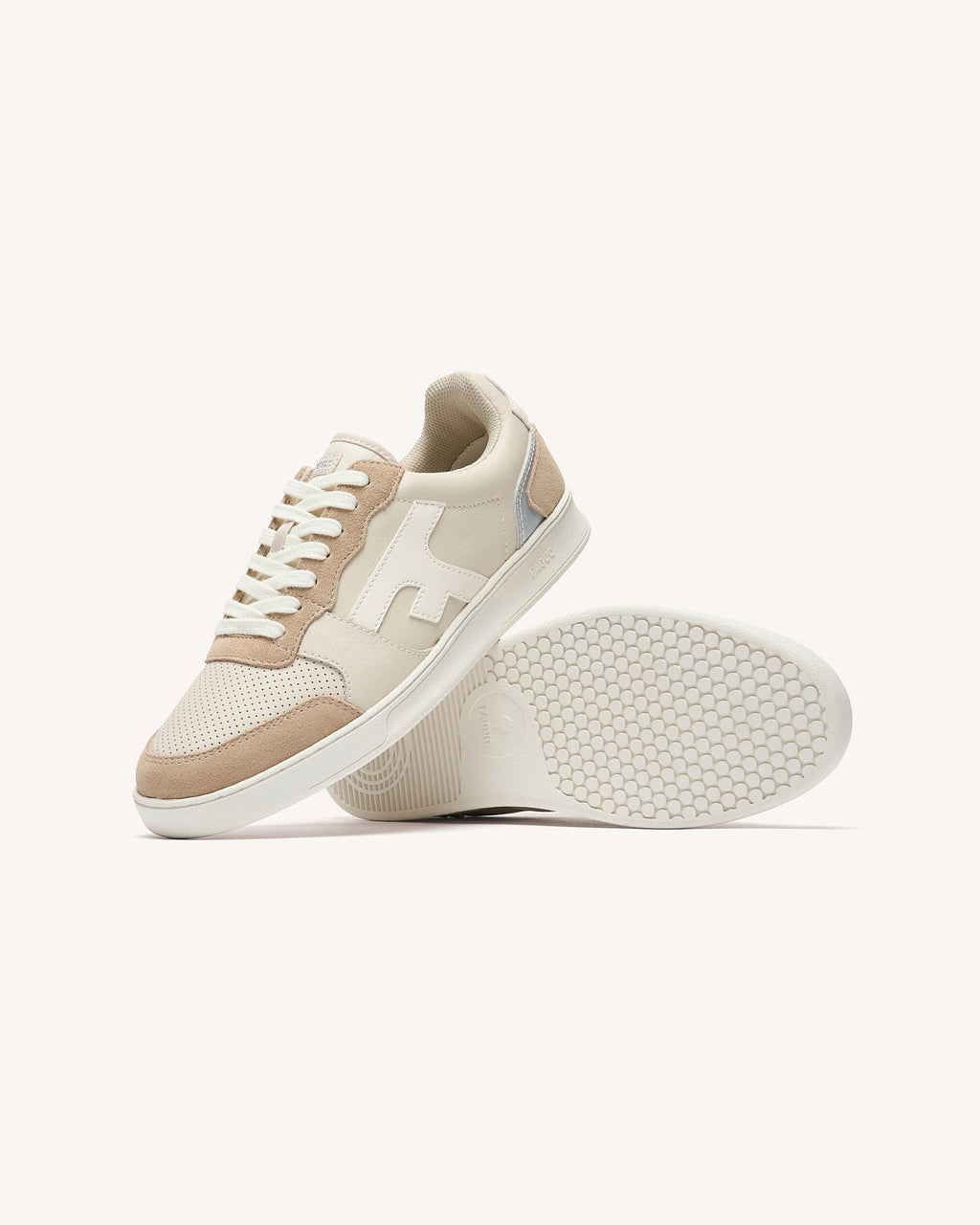 Baskets basses Hazel Cuir-suede Cream/silver