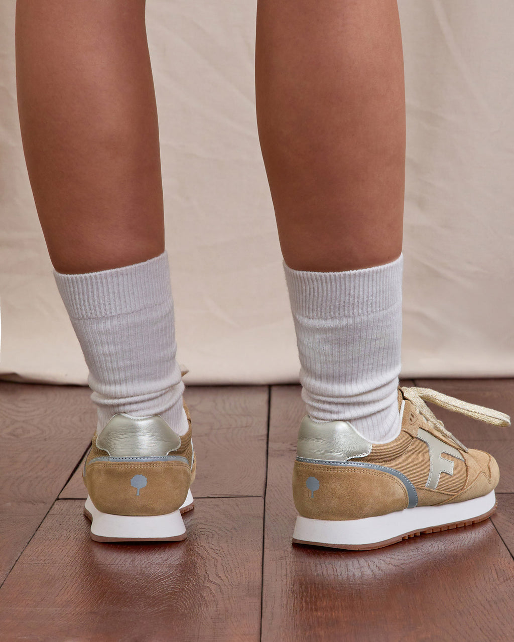 Running Elm Tissu-suede Beige/gold