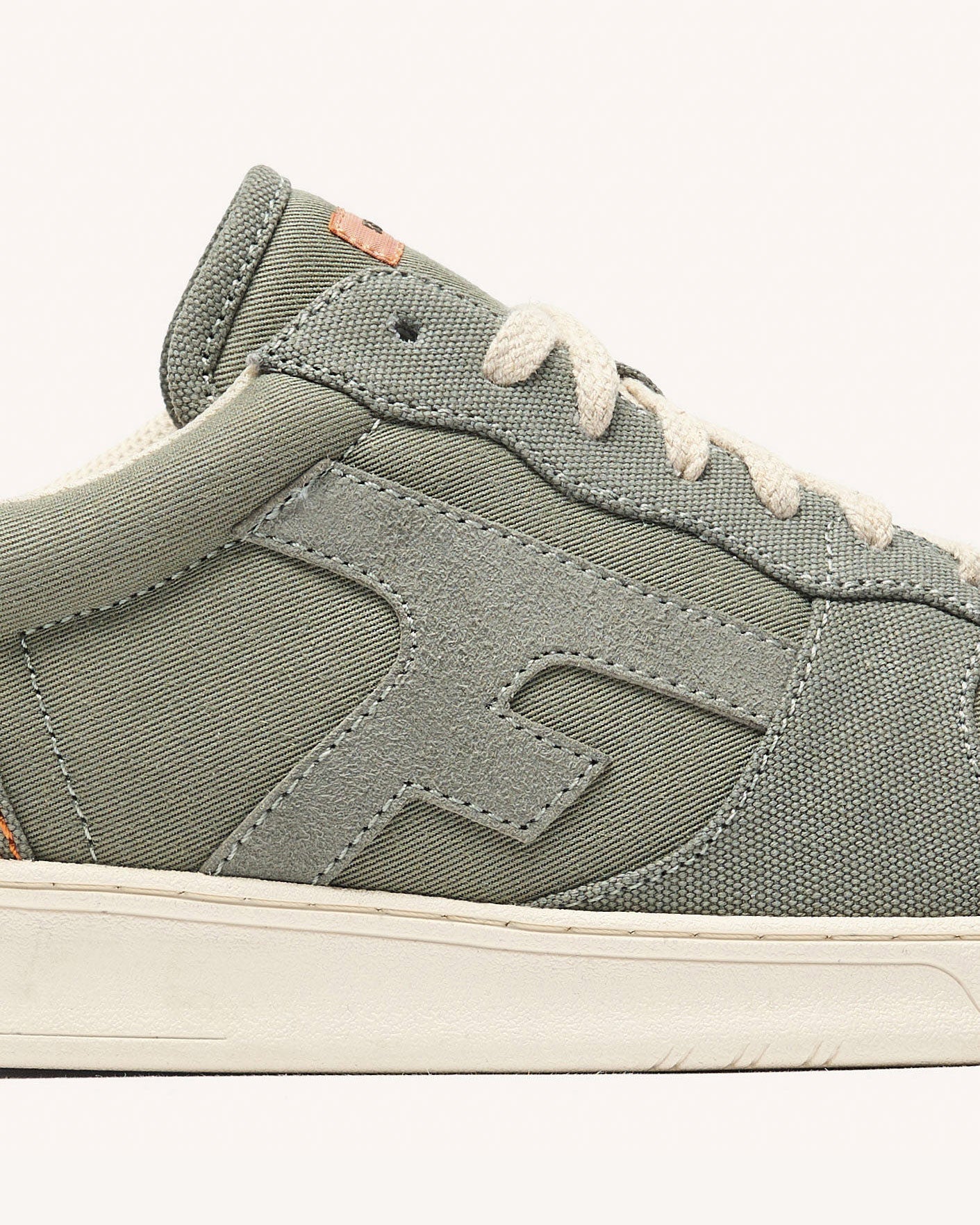 Baskets basses Hazel Tissu Dark kaki