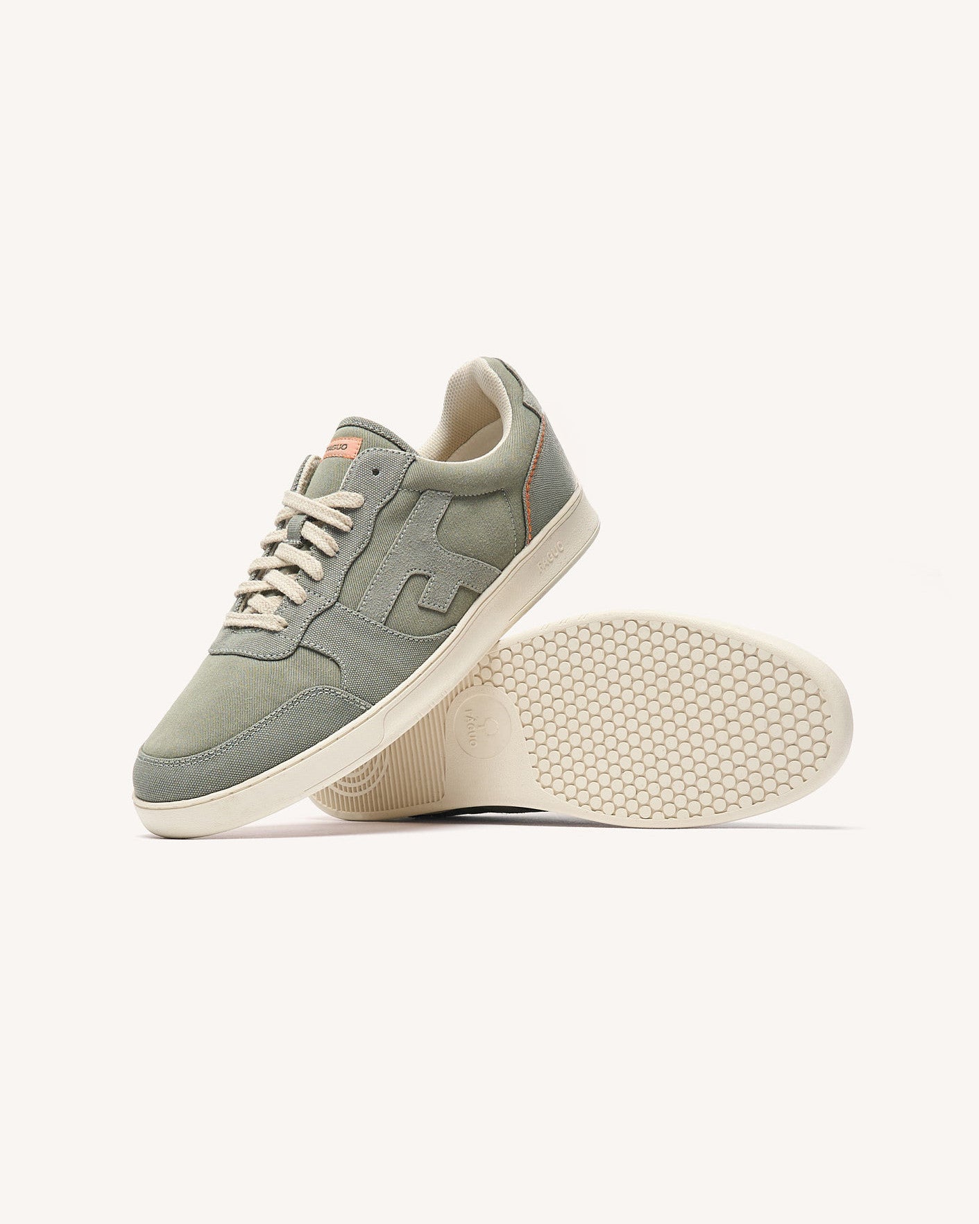 Baskets basses Hazel Tissu Dark kaki