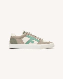 Lage sneakers Walnut van stof, beige/blauwe variant