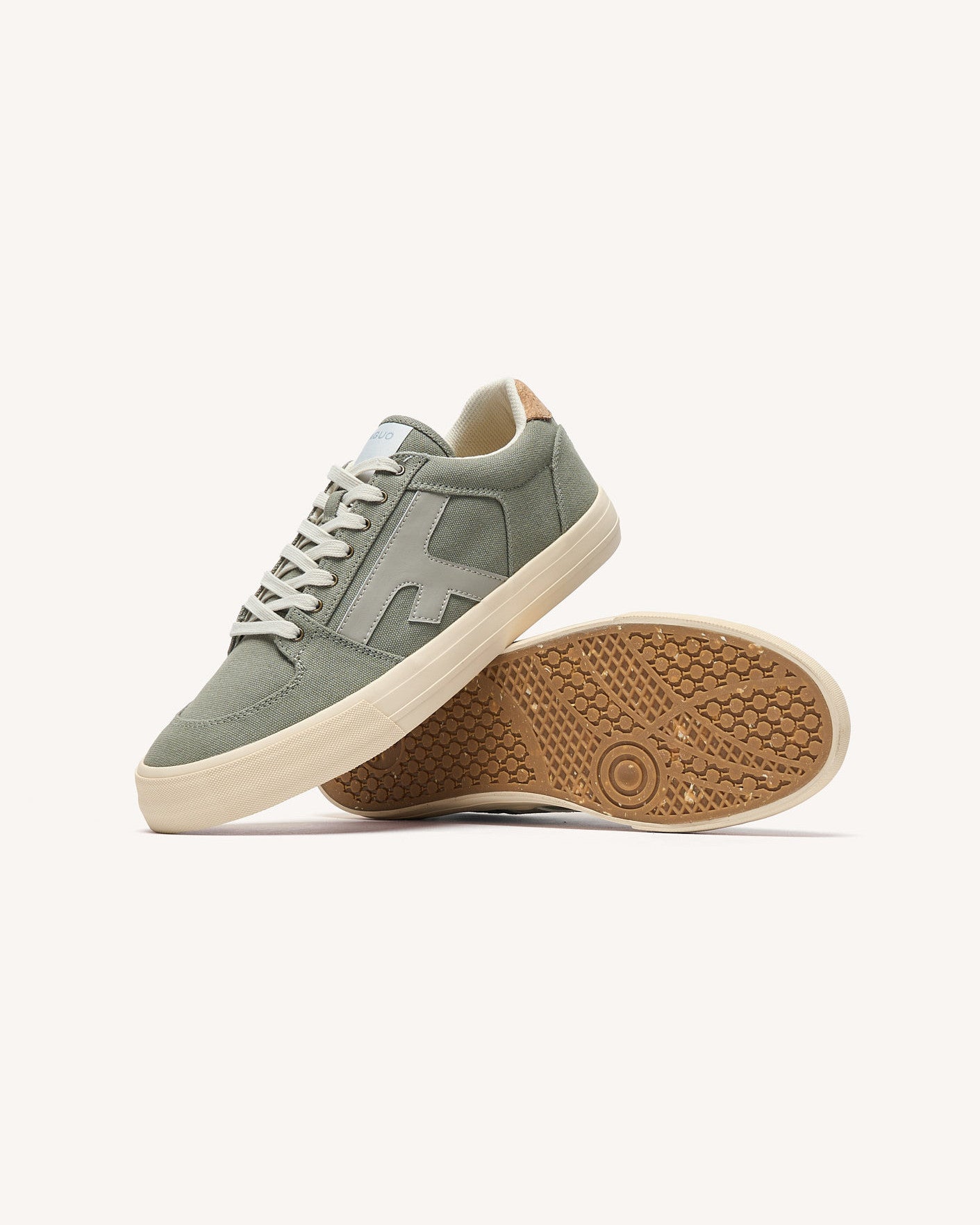 Tennis basses Walnut Tissu Dark kaki
