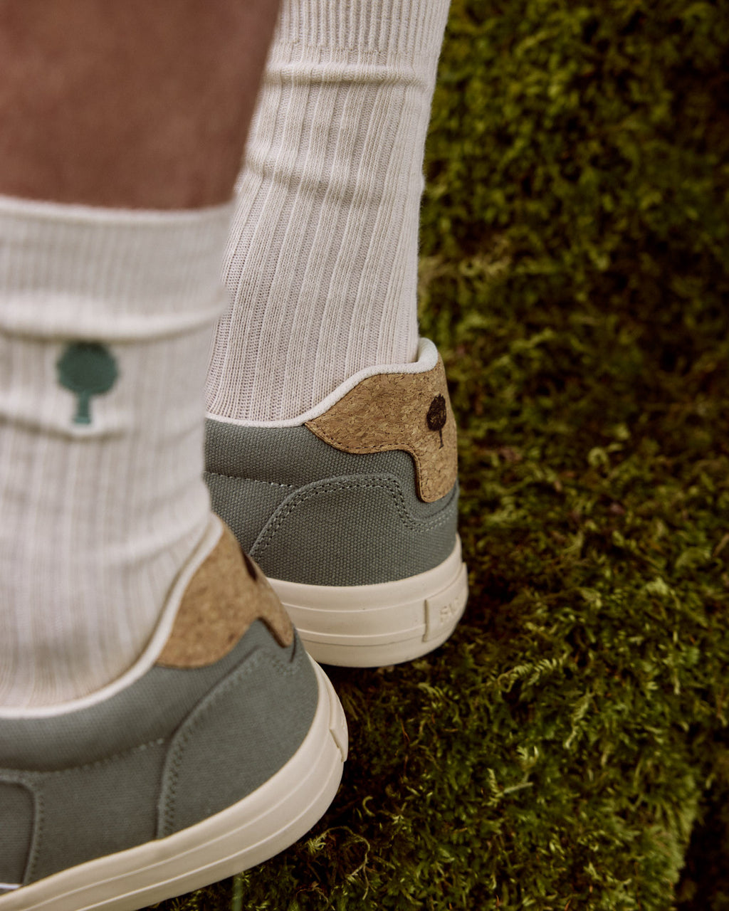Tennis basses Walnut Tissu Dark kaki