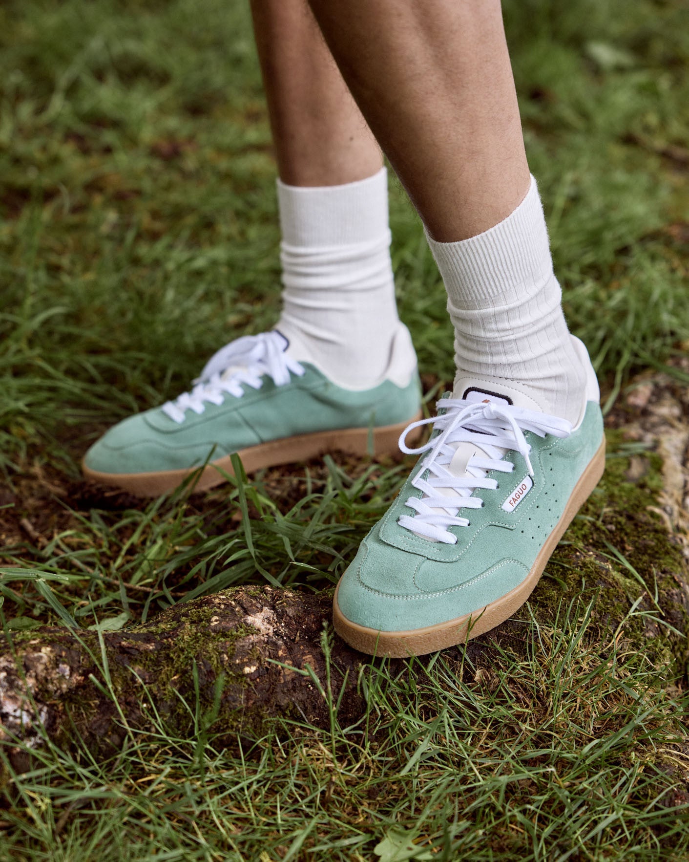 Baskets basses Lumbo Suede Green