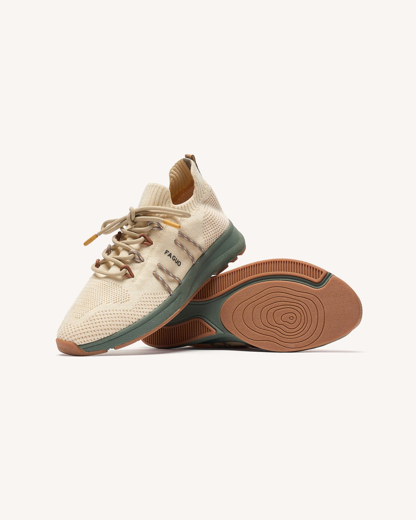 Running Heartwood Maille White/kaki