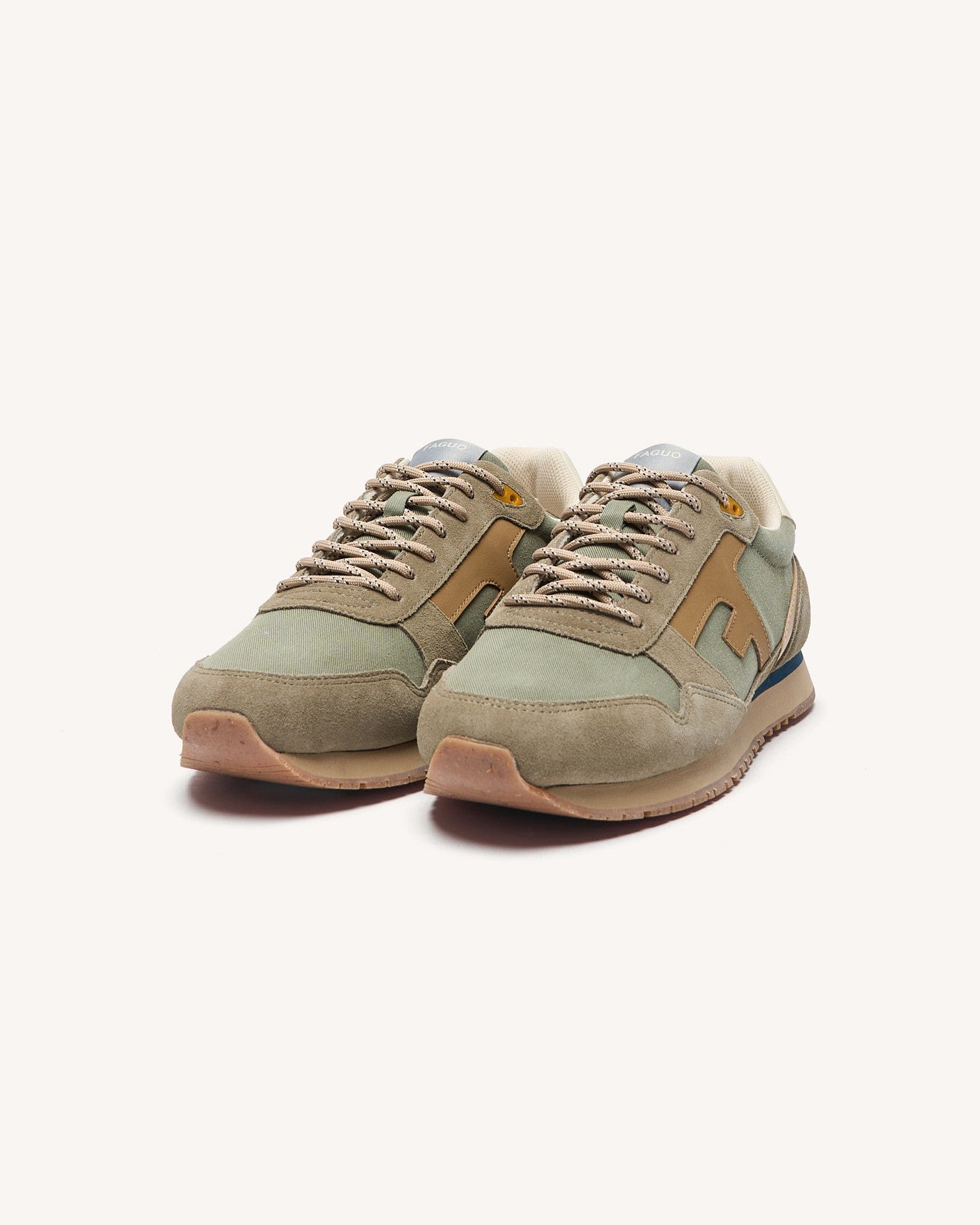 Running Elm Tissu-suede Dark kaki