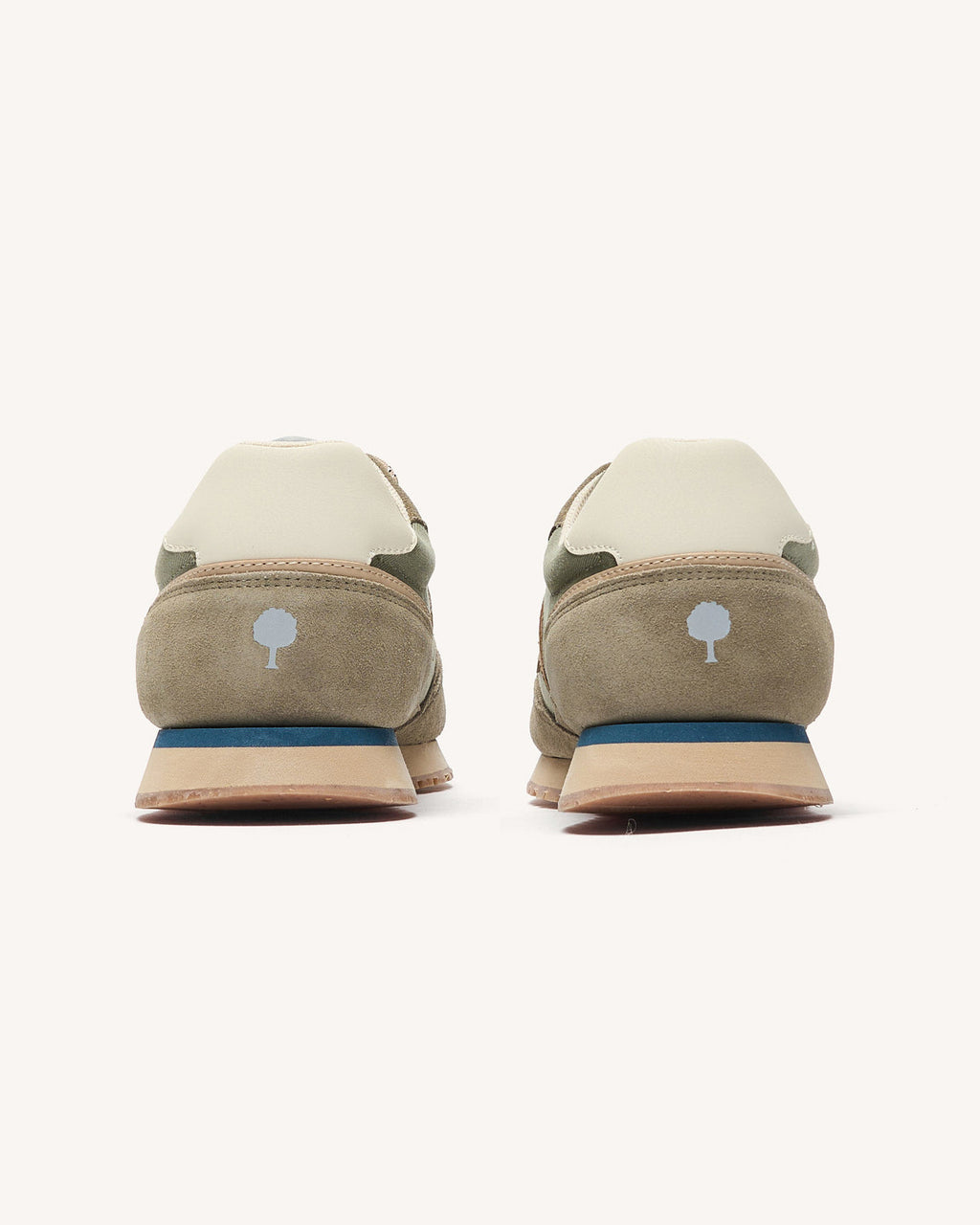 Running Elm Tissu-suede Dark kaki