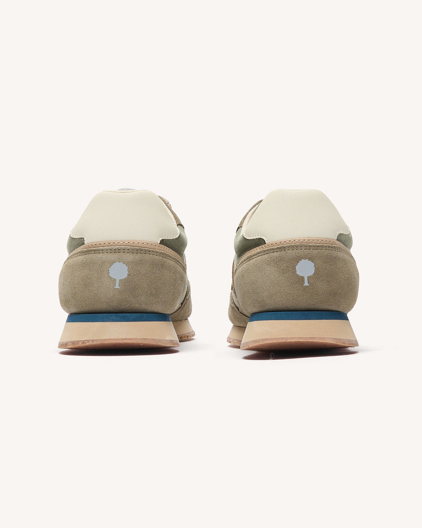 Running Elm Tissu-suede Dark kaki