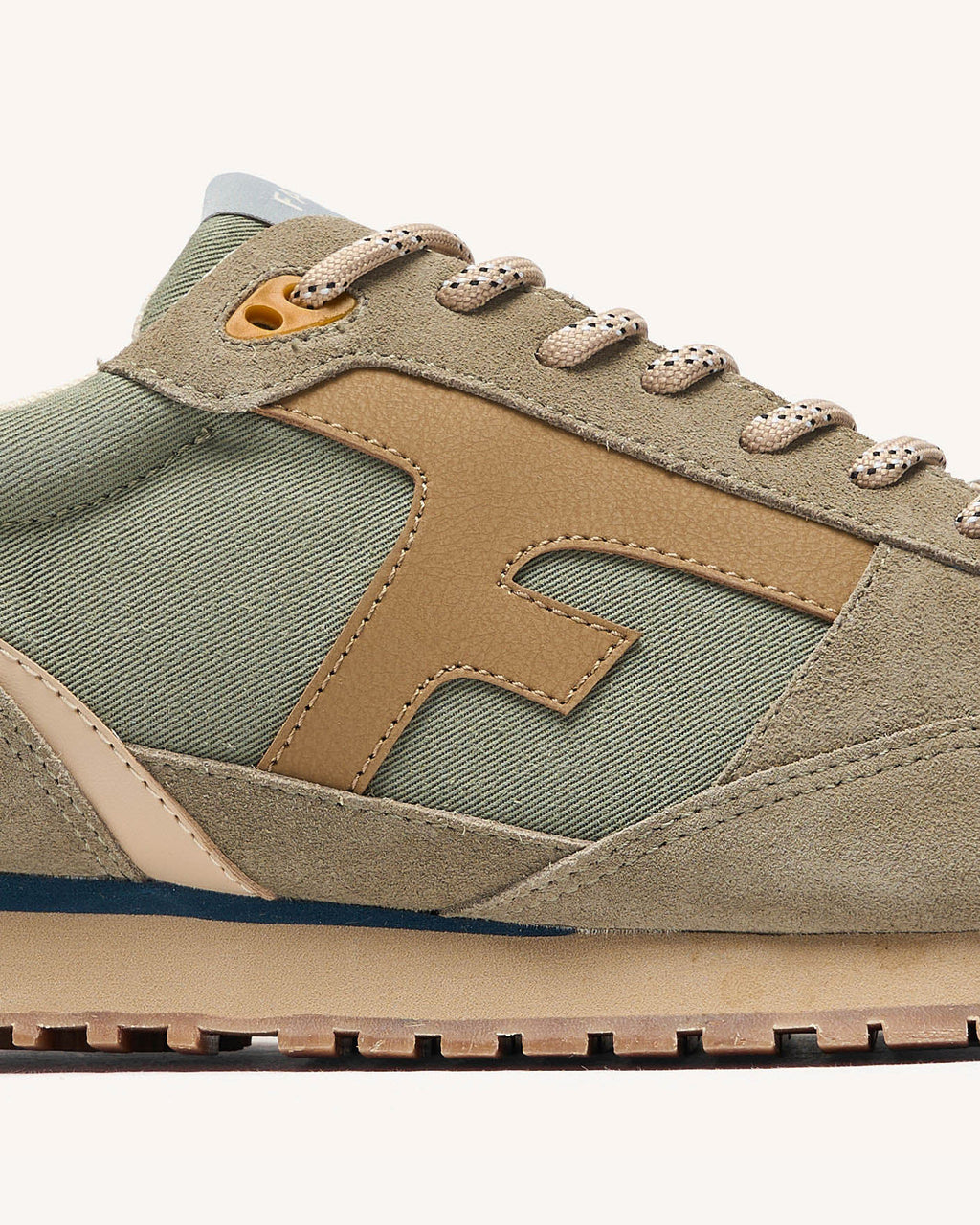 Running Elm Tissu-suede Dark kaki