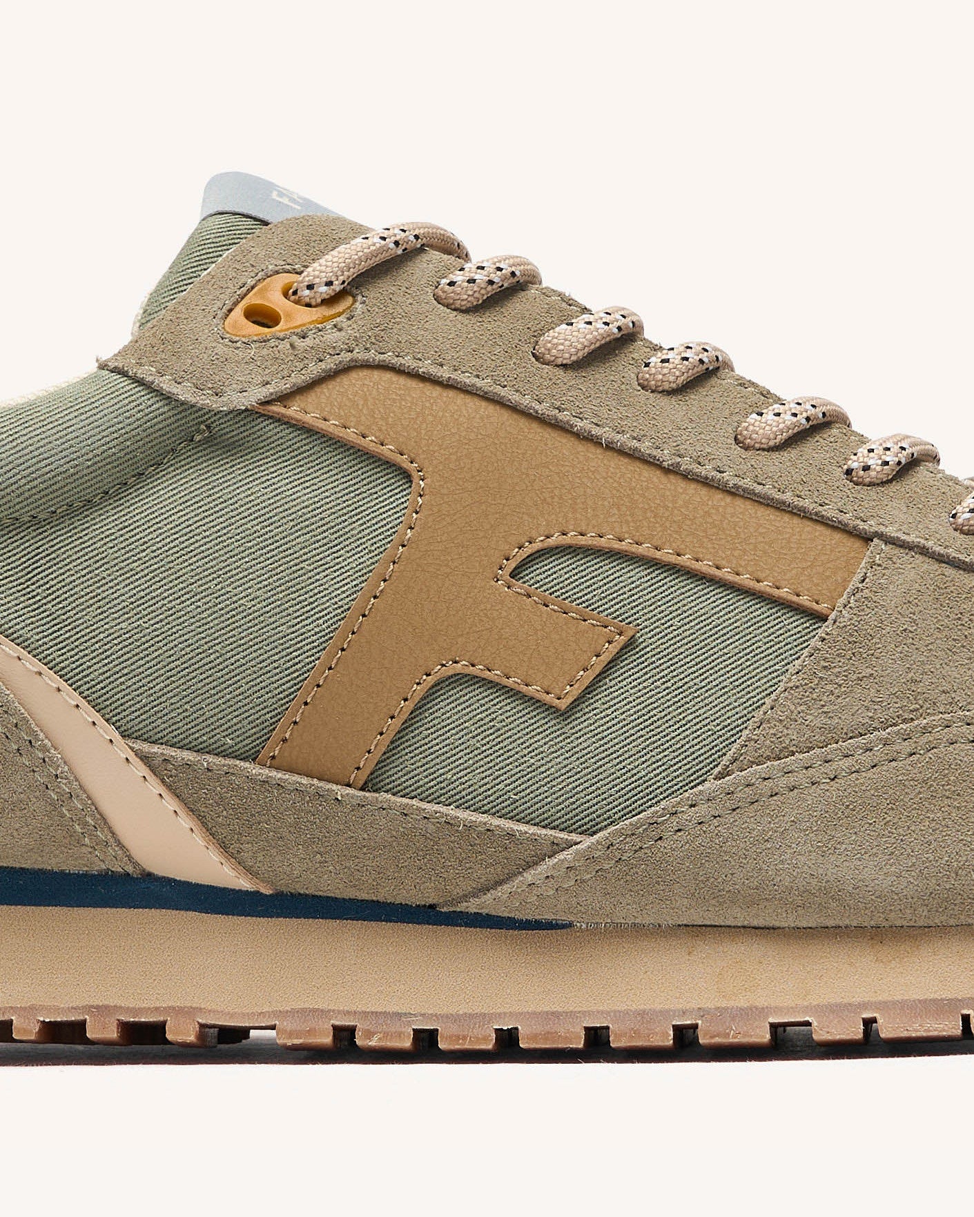 Running Elm Tissu-suede Dark kaki