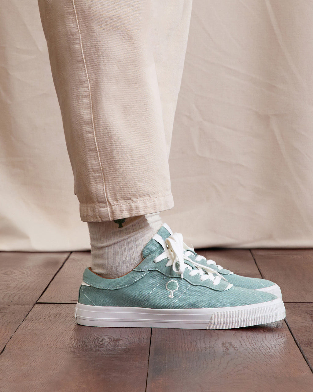 Tennis basses Nashi Tissu-suede Green
