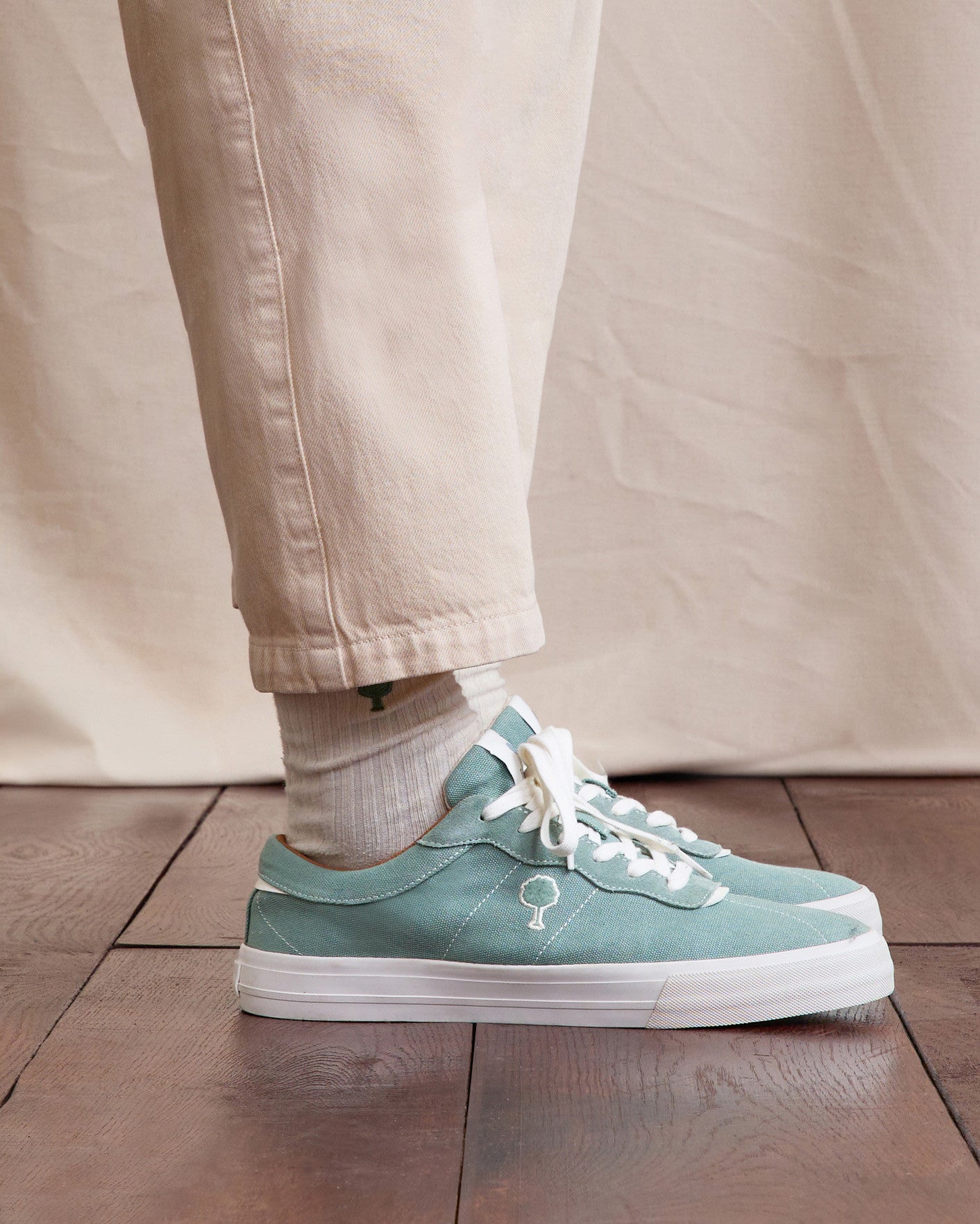 Tennis basses Nashi Tissu-suede Green