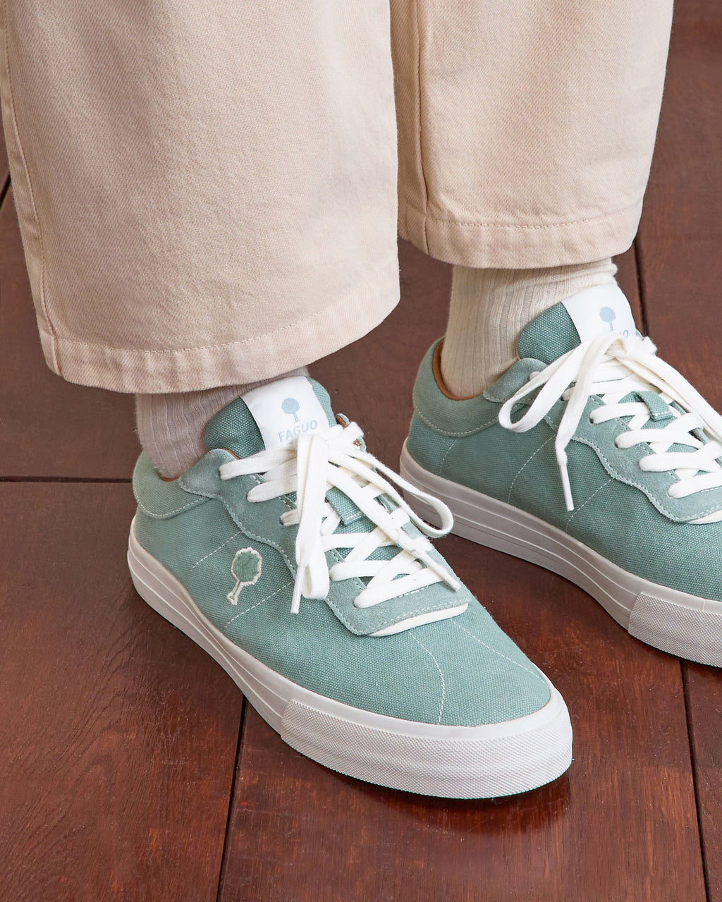 Tennis basses Nashi Tissu-suede Green