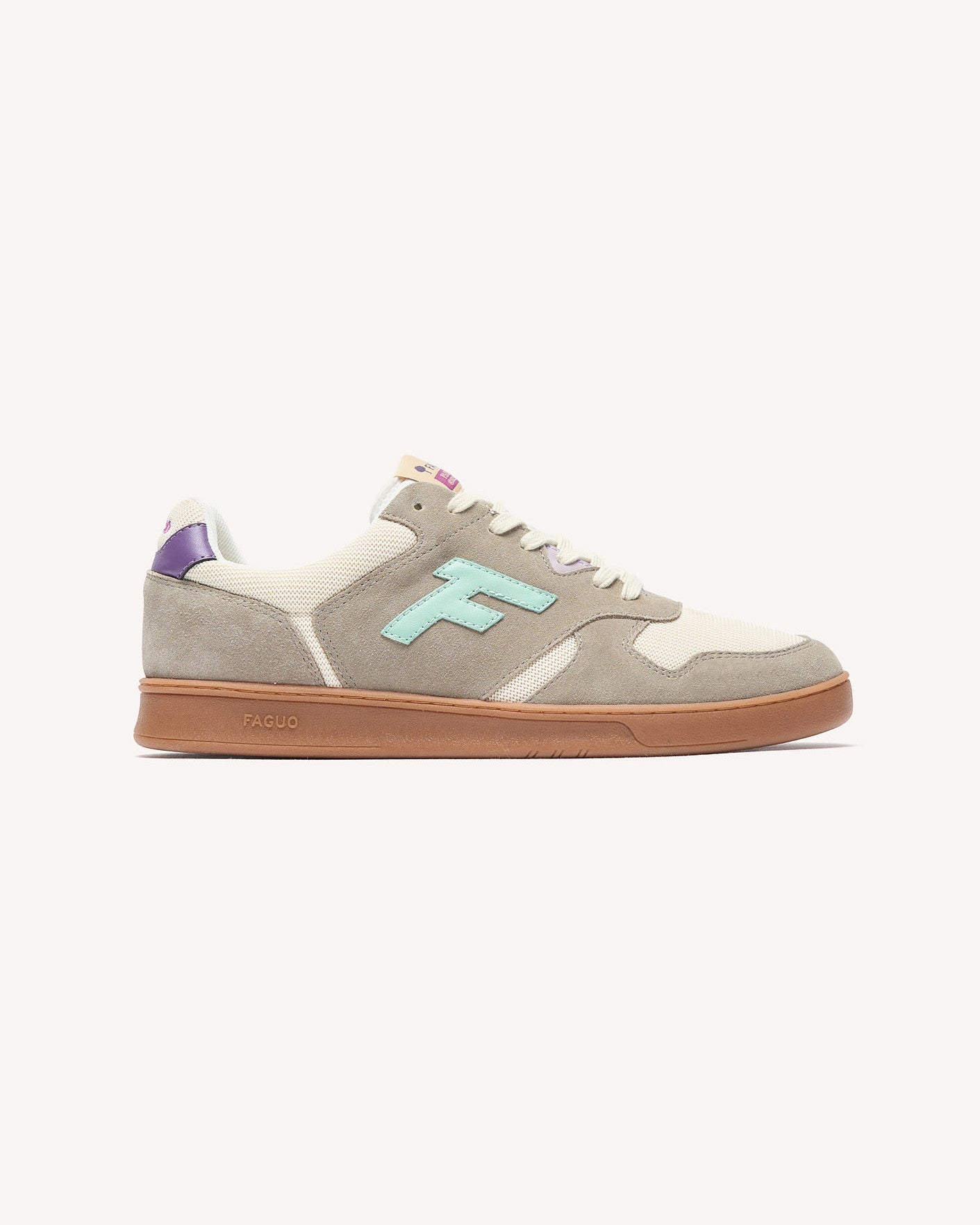 Baskets basses Palmer Suede-tissu Beige/light kaki_variant